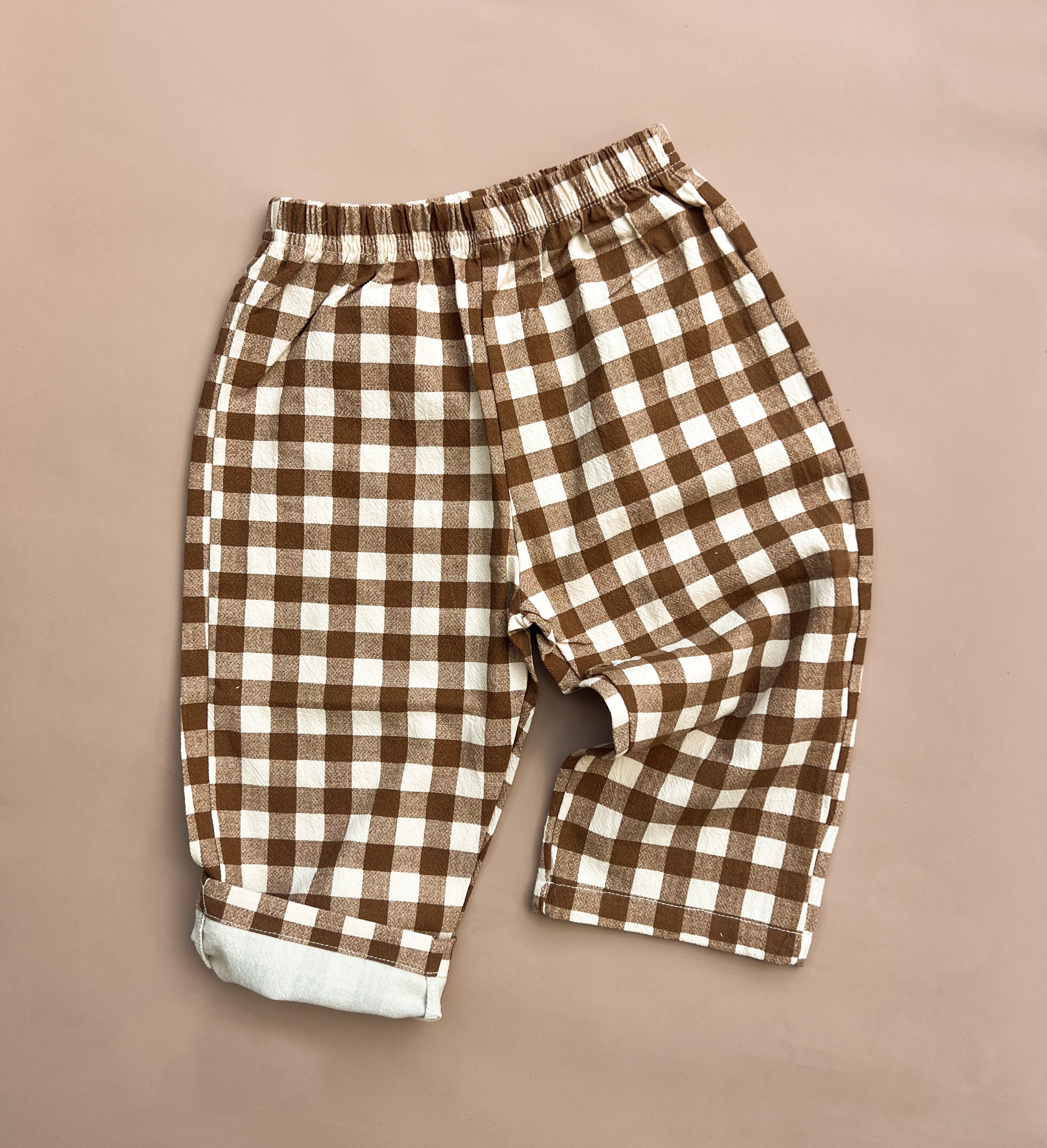 Josh Pants - Toffee Gingham