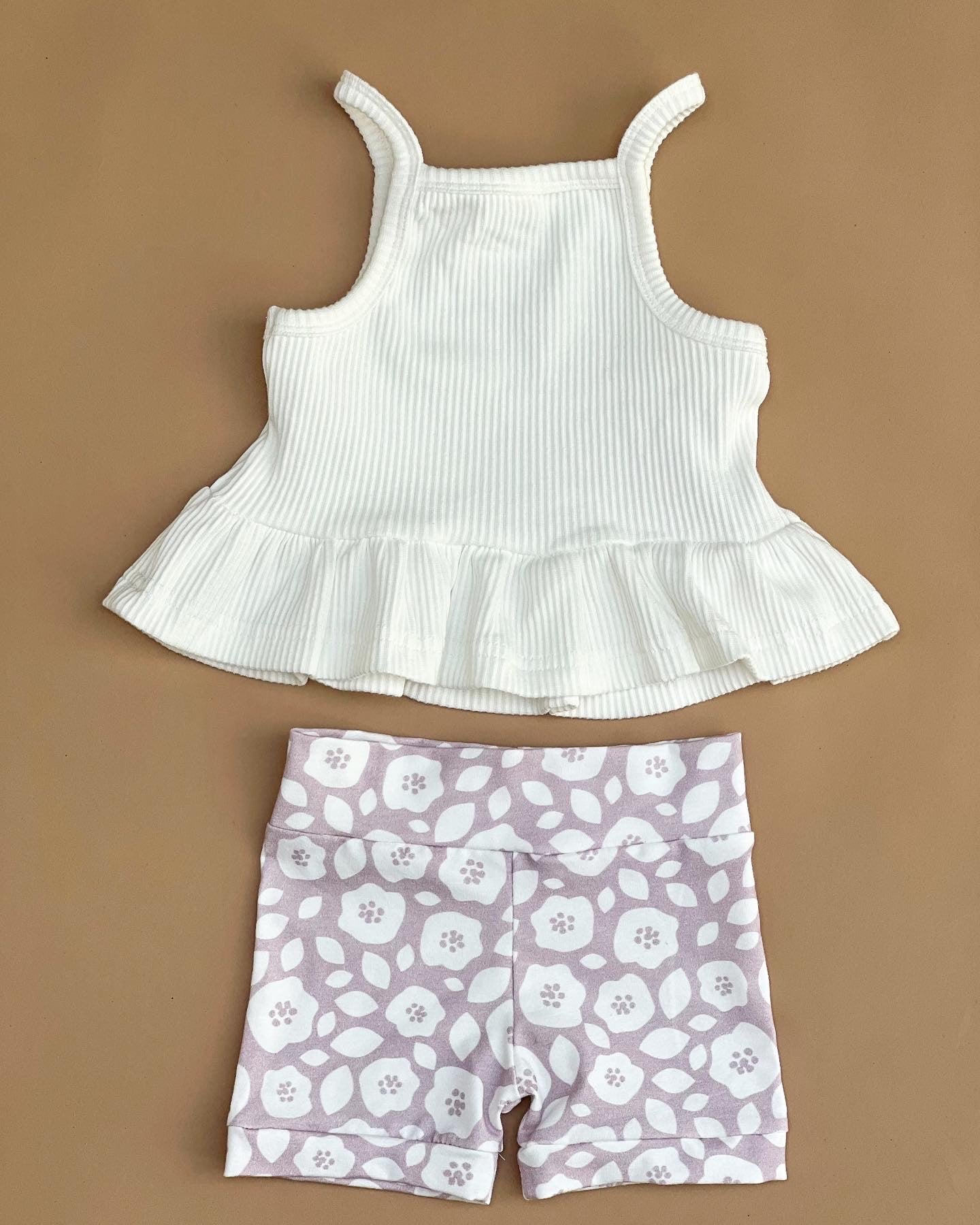 BASICS Peplum Singlet - Coconut
