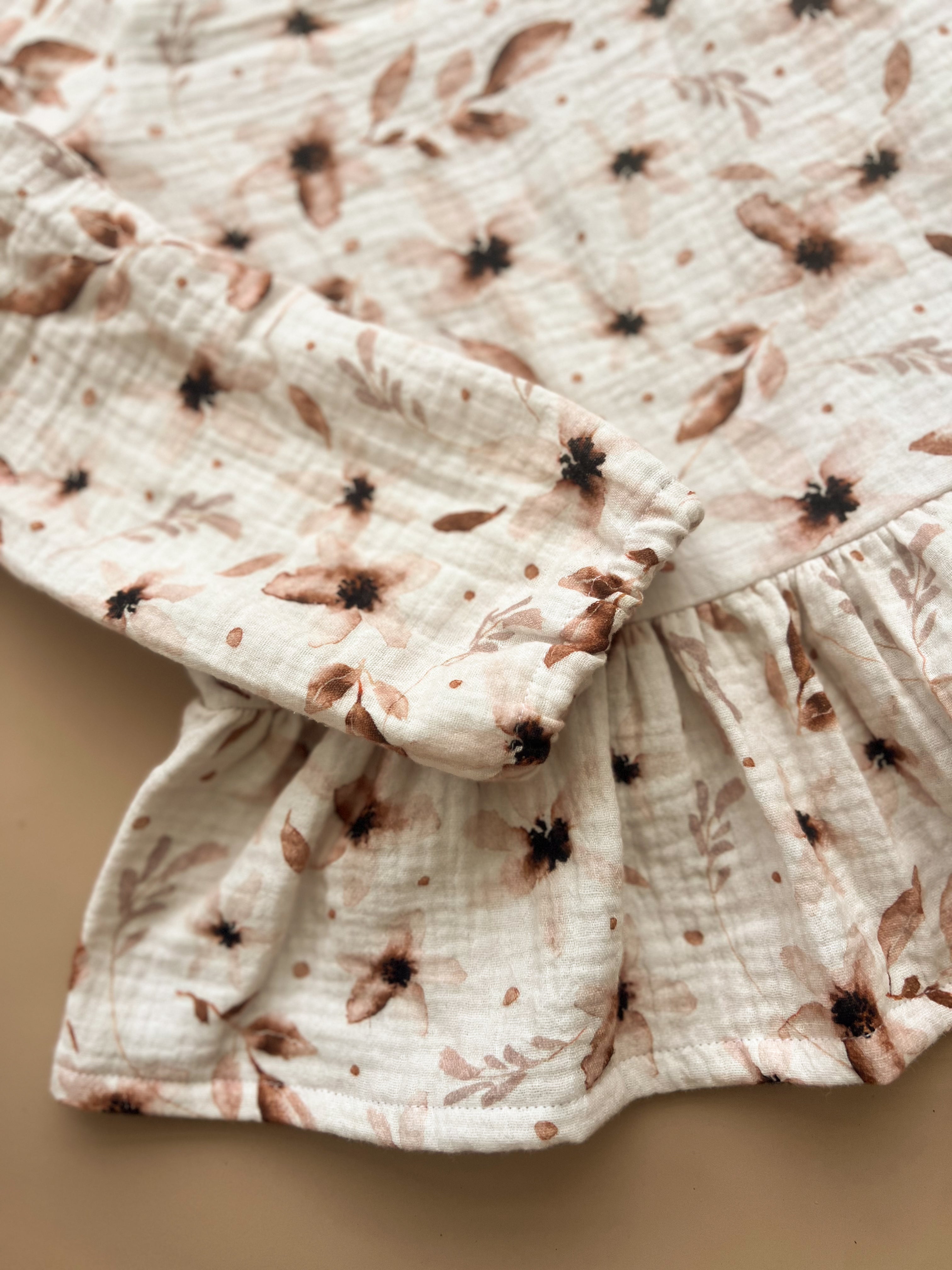 Muslin Peplum Top - Edie Floral