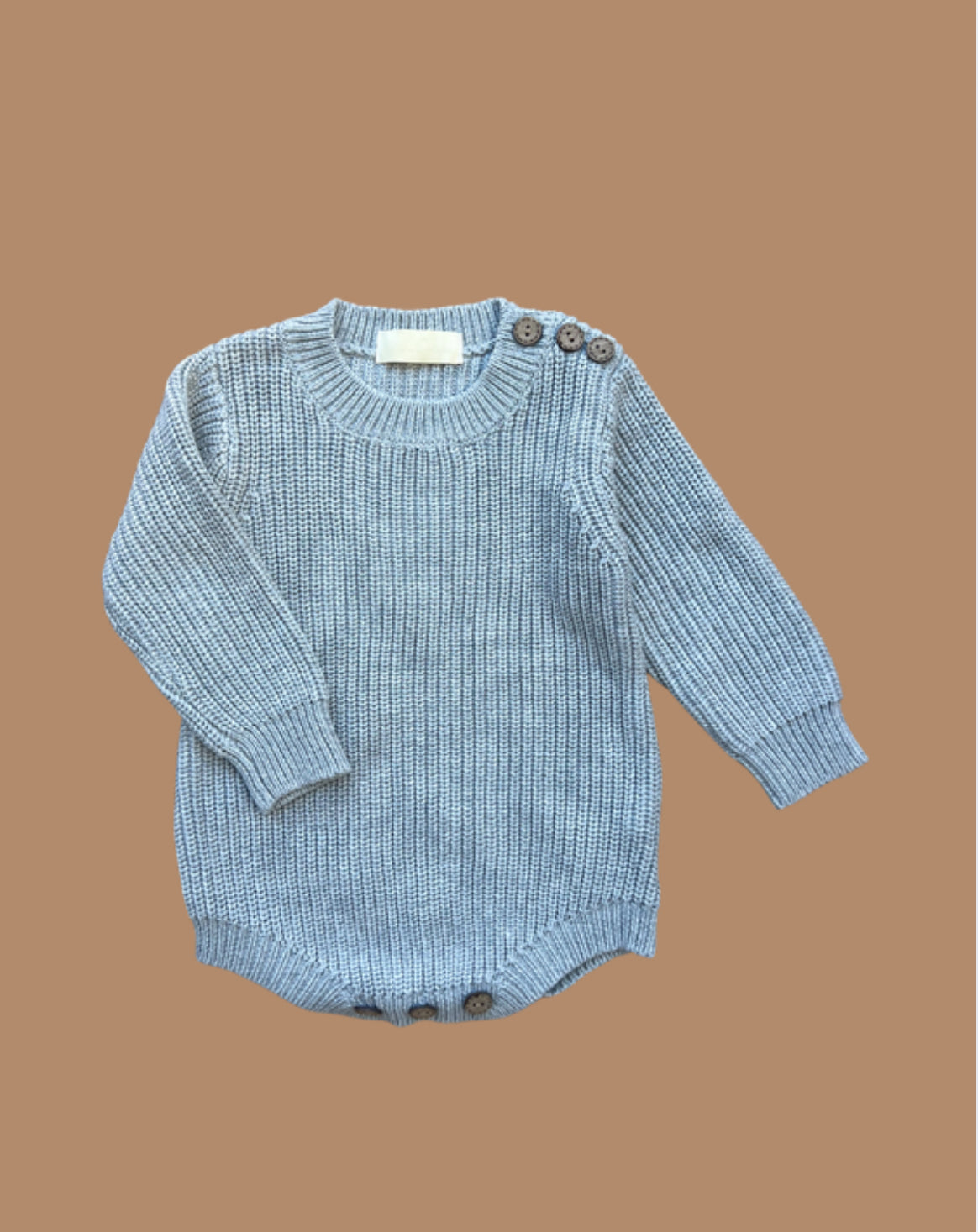 Chunky Knit Romper - Haze