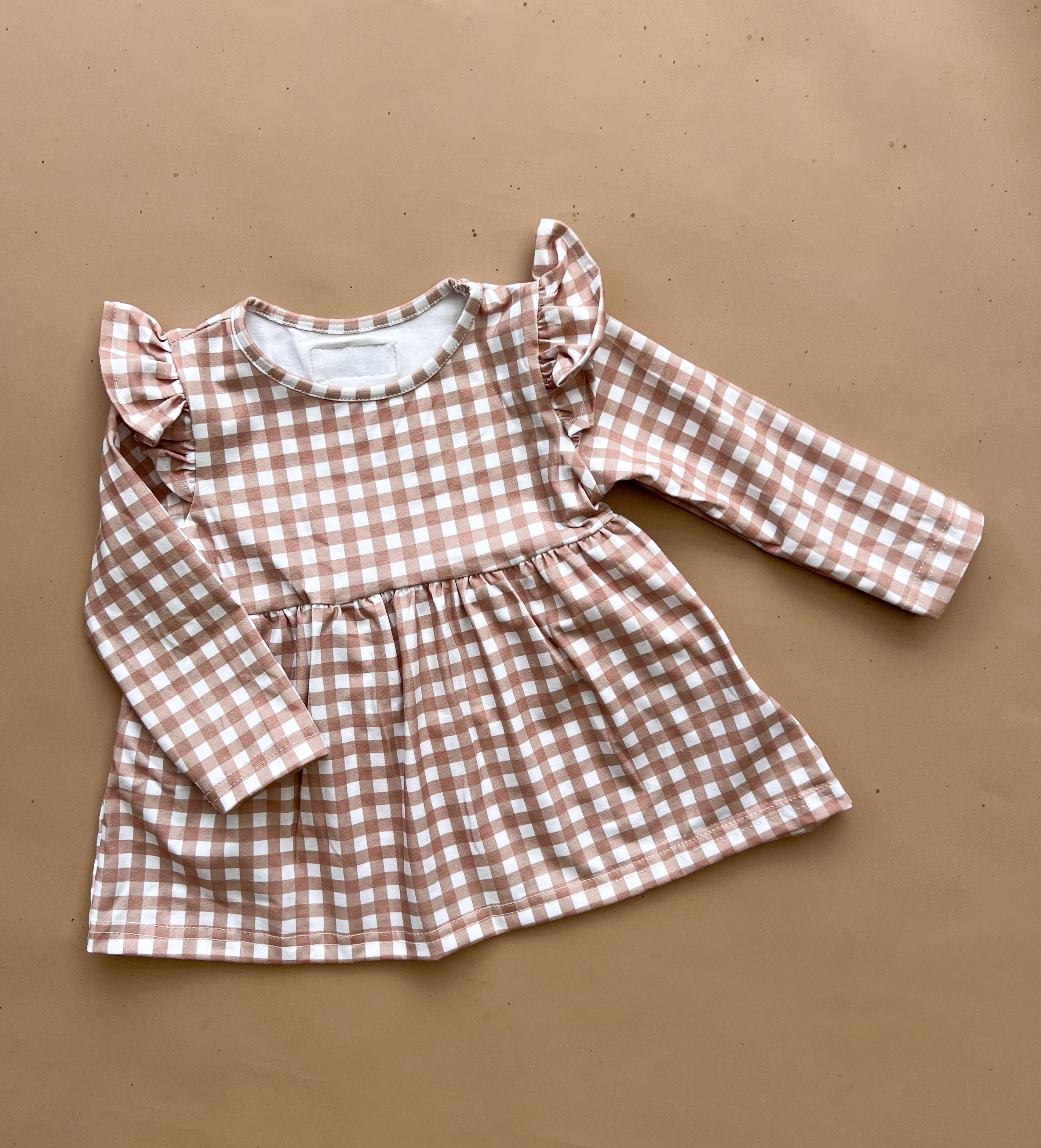 Lani Top - Caramel Gingham
