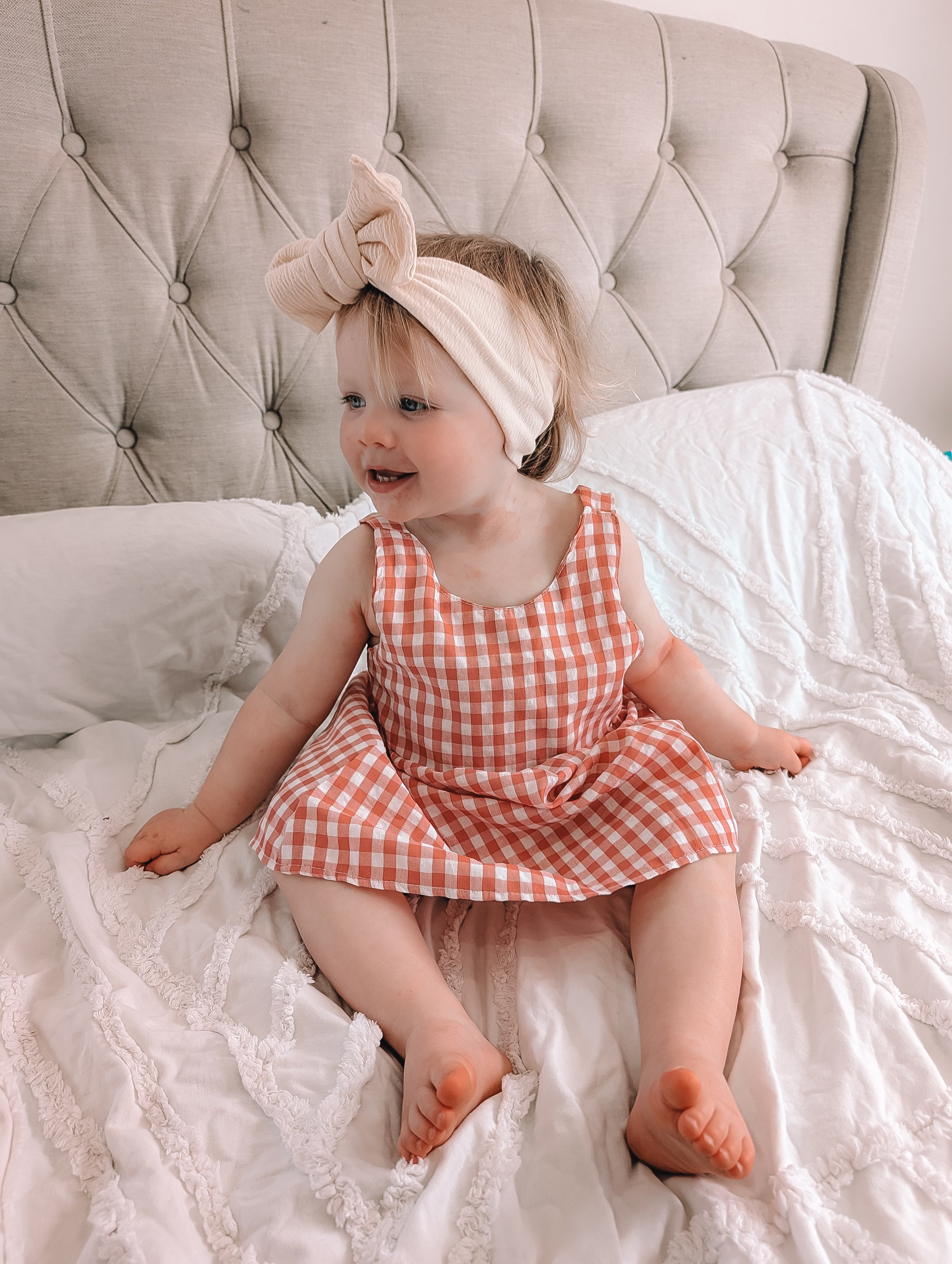 Stevie Dress - Strawberry Gingham