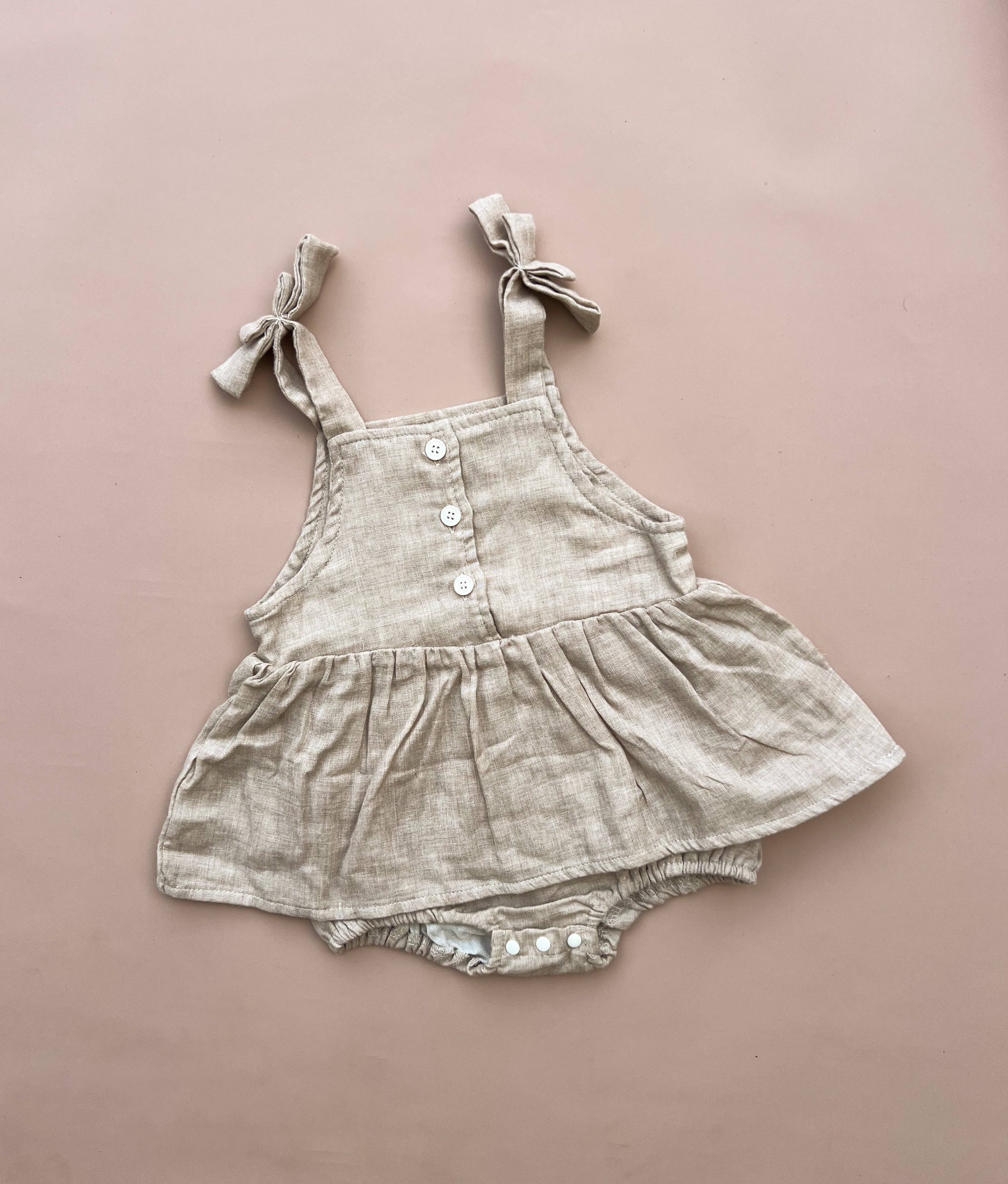 Tahnee Romper - Neutral Linen