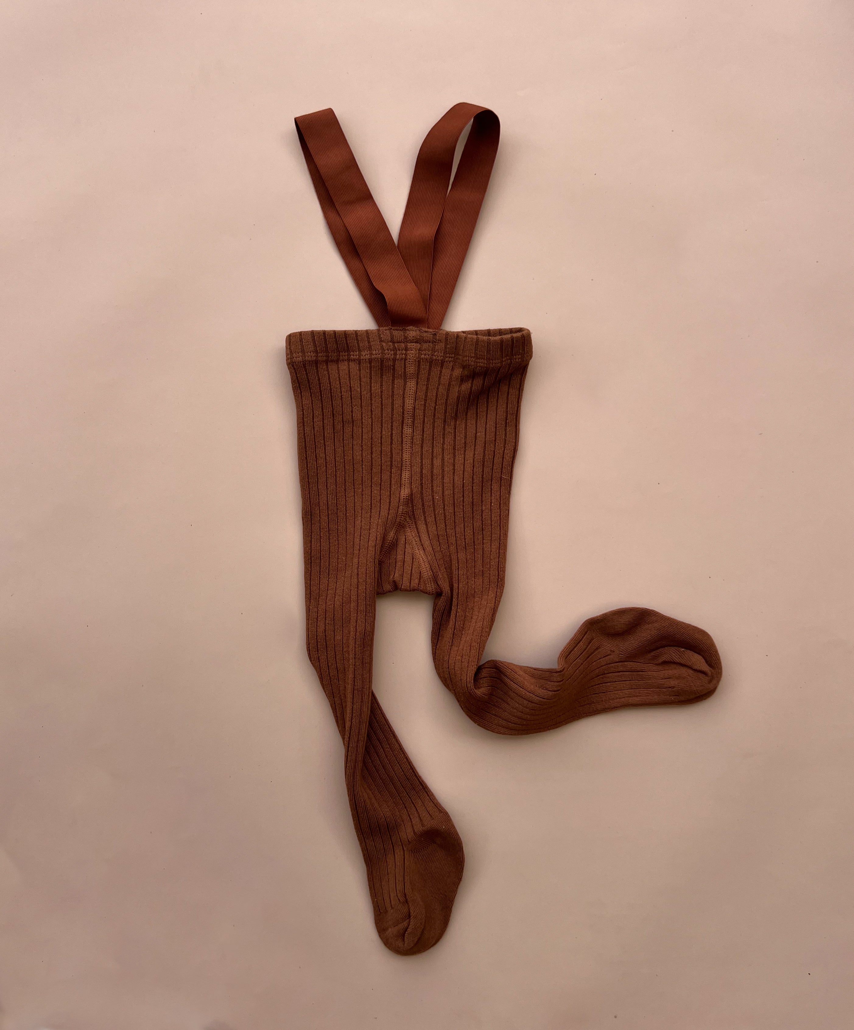 Suspender Tights - Rust