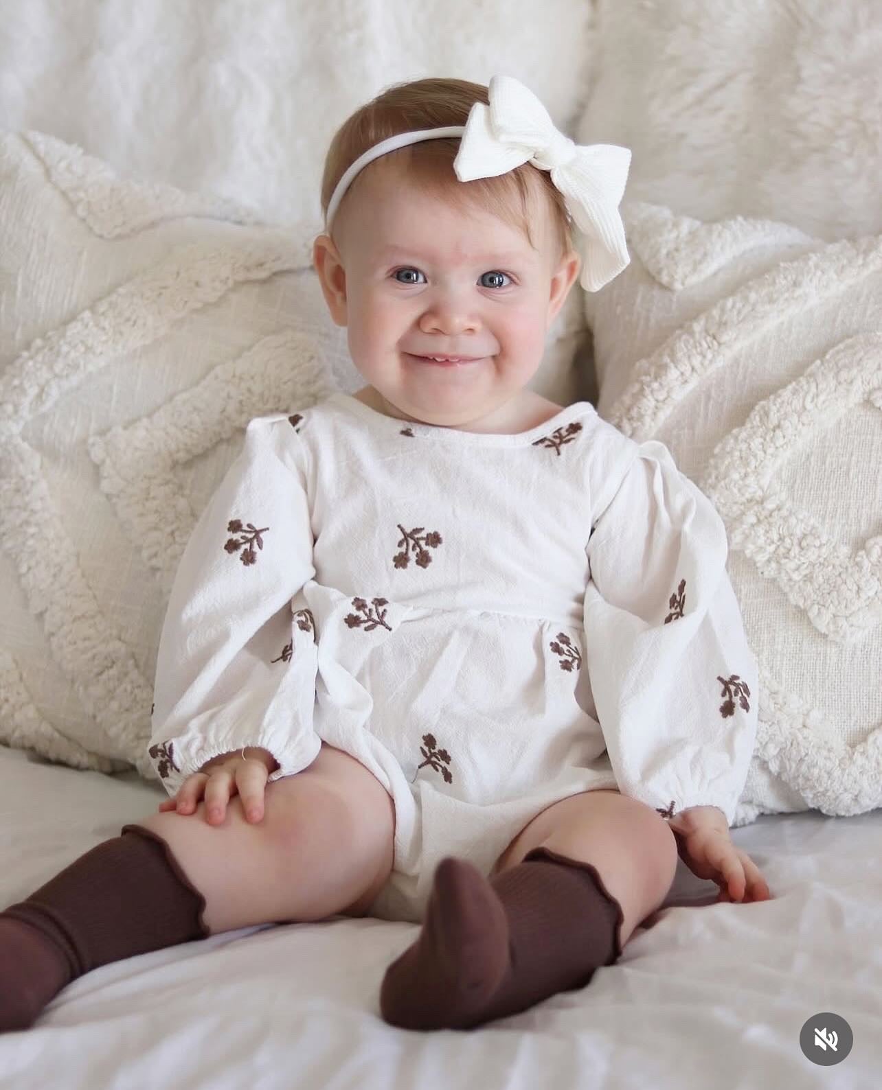 Lily Romper - White