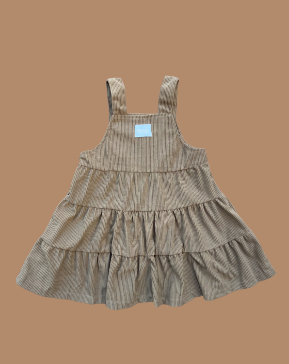 Corduroy Tiered Dress - Pecan
