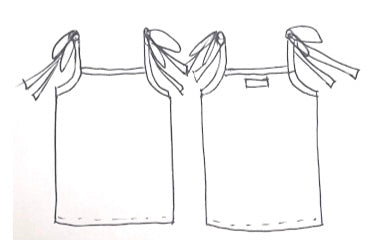 BASICS Tie Shoulder Singlet - Coconut