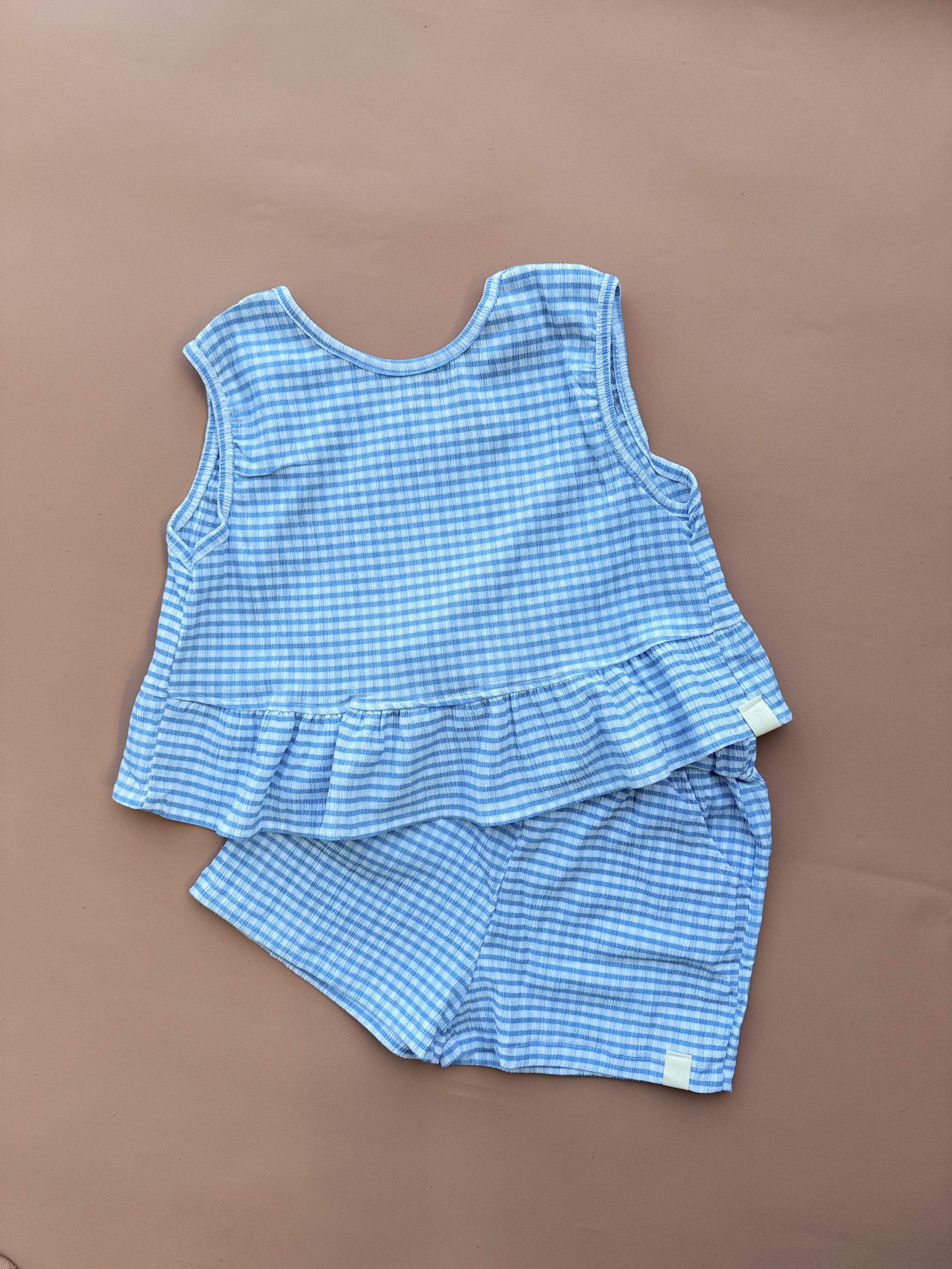 Rhea Set - Cornflower Stripe