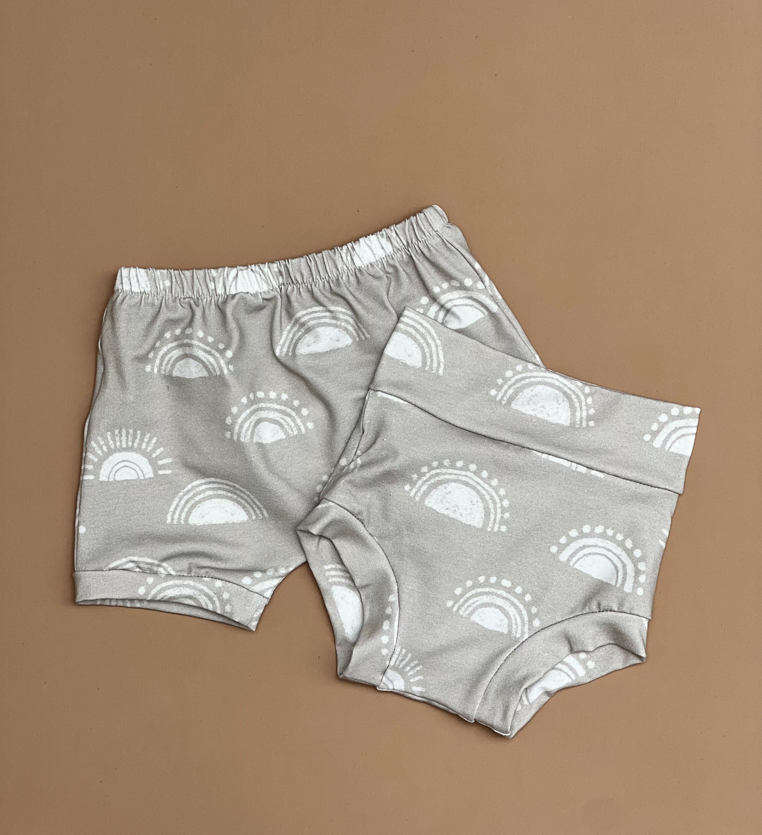 Special Edition Bummies/Easy Shorts - Taupe Sunrise