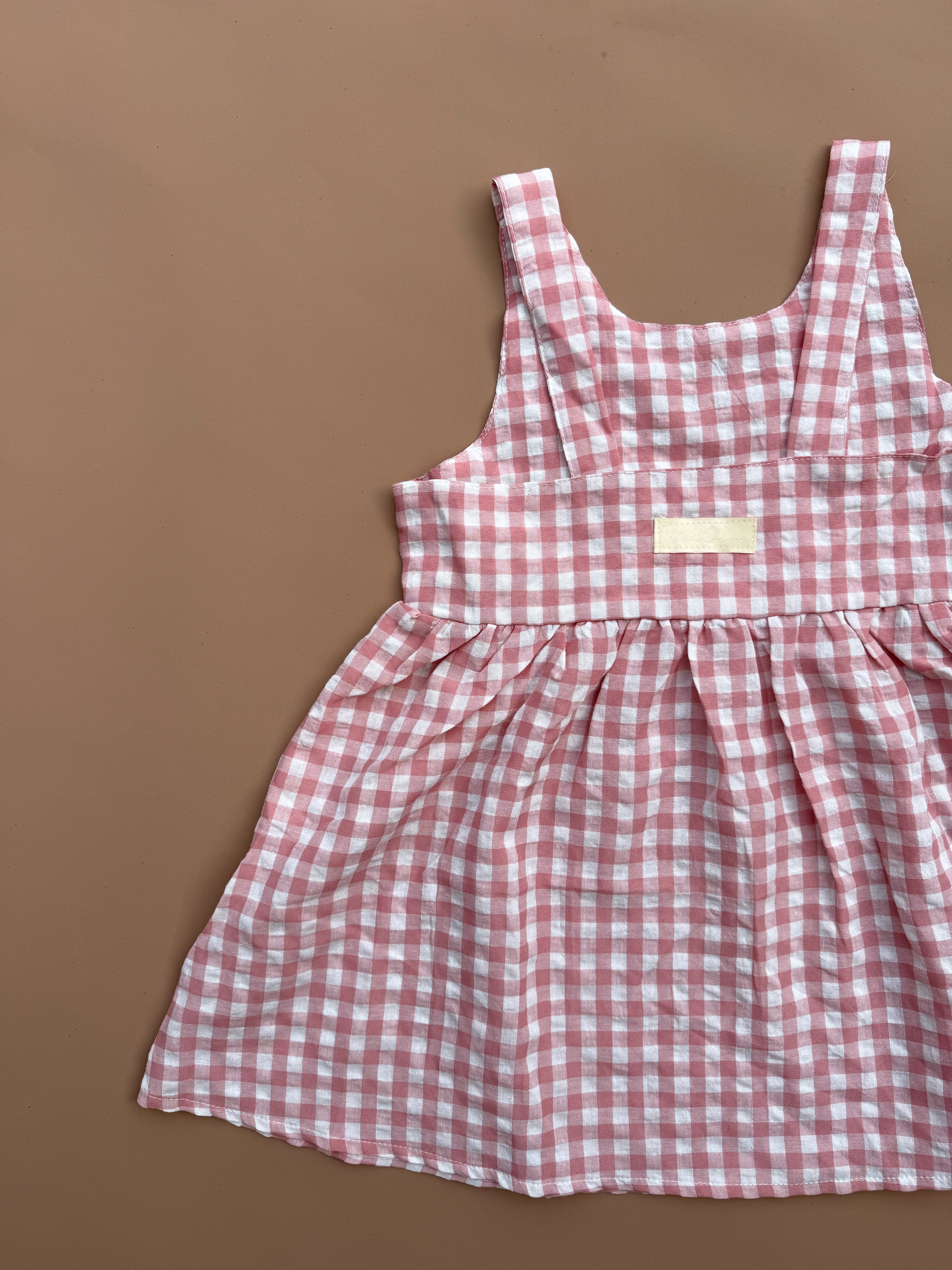 Stevie Dress - Strawberry Gingham