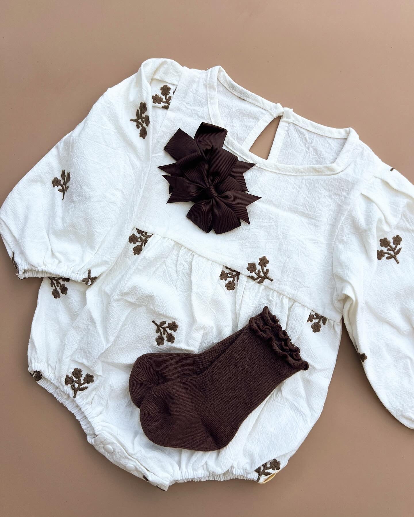 Lily Romper - White