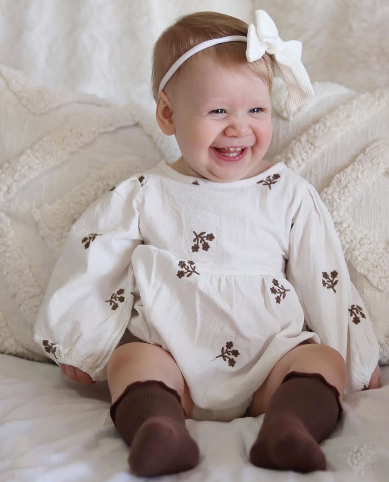 Lily Romper - White