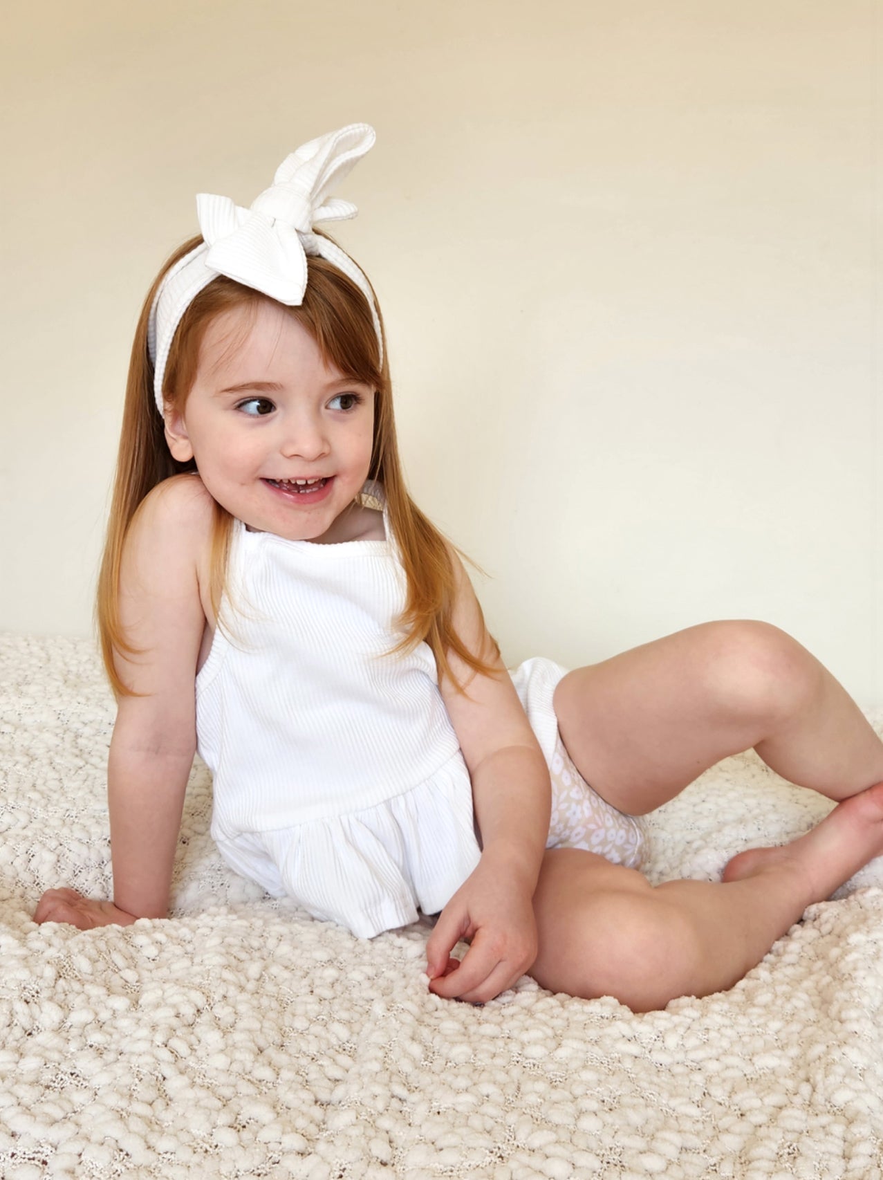 BASICS Peplum Singlet - Coconut