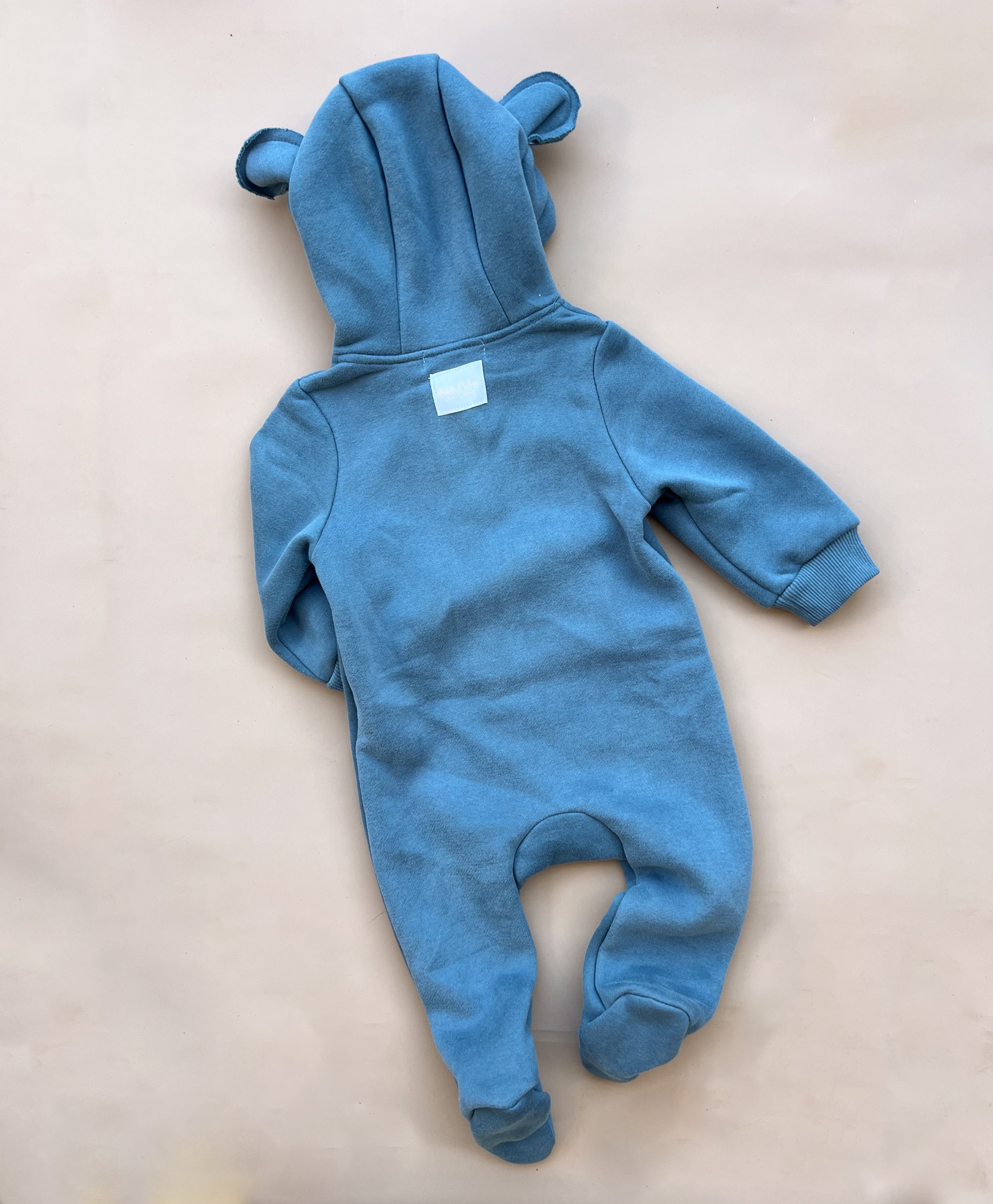 Fleece Bear Onesie - Lagoon
