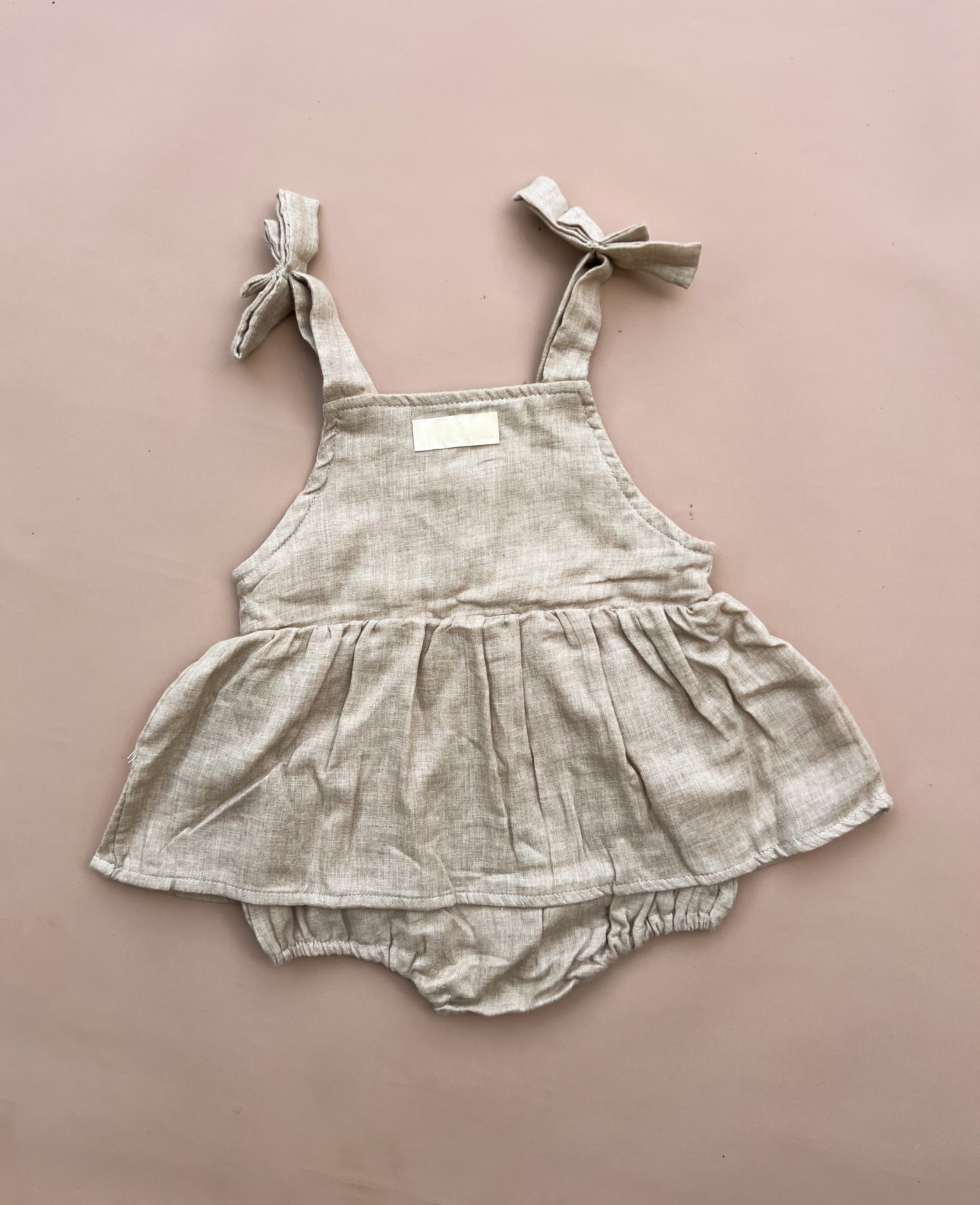 Tahnee Romper - Neutral Linen