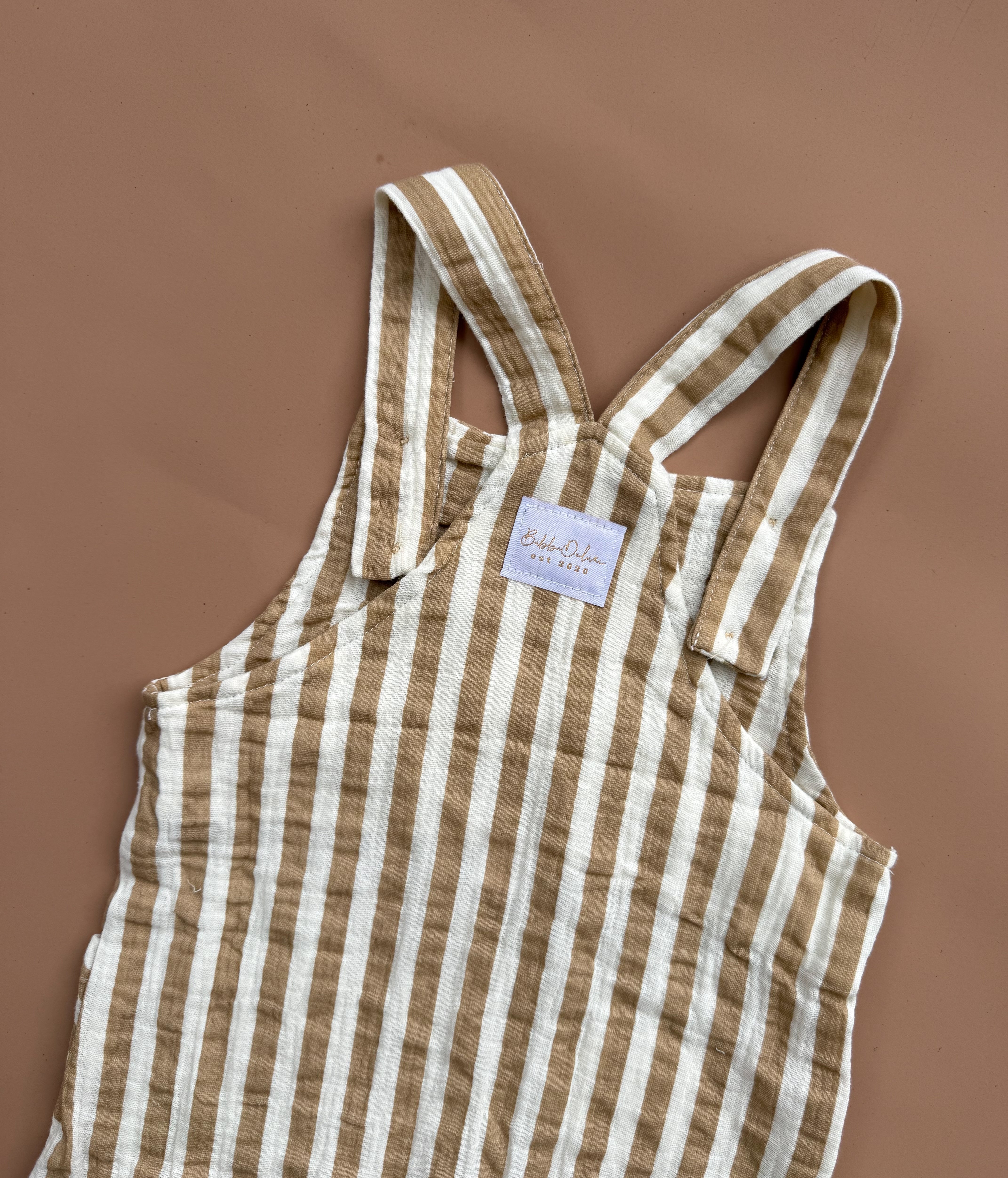 Remi Overalls - Ochre Stripe