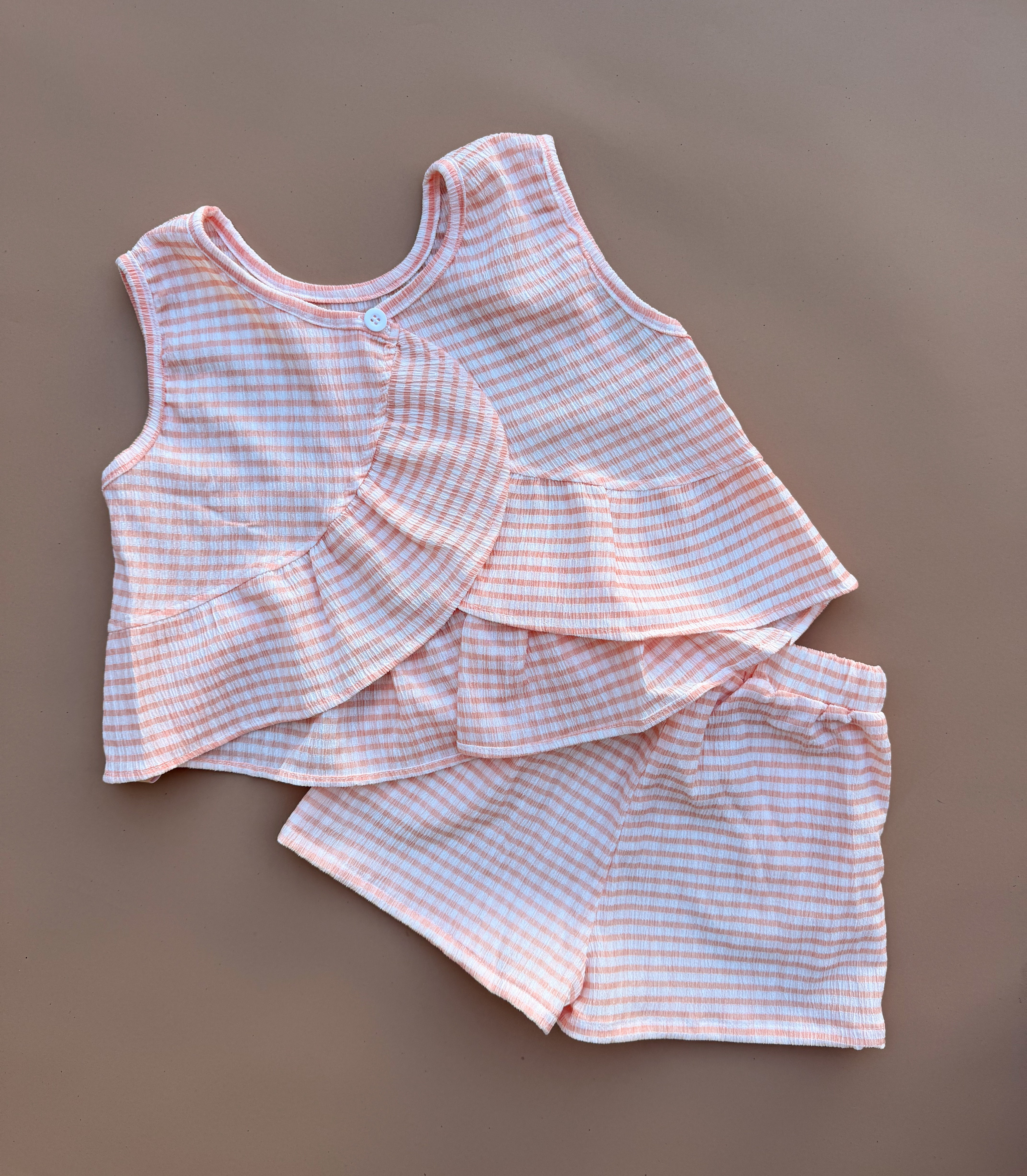 Rhea Set - Peachy Stripe