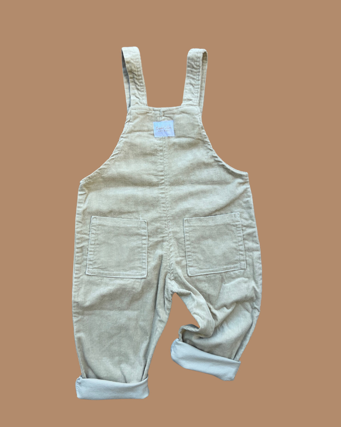 Corduroy Overalls - Cream