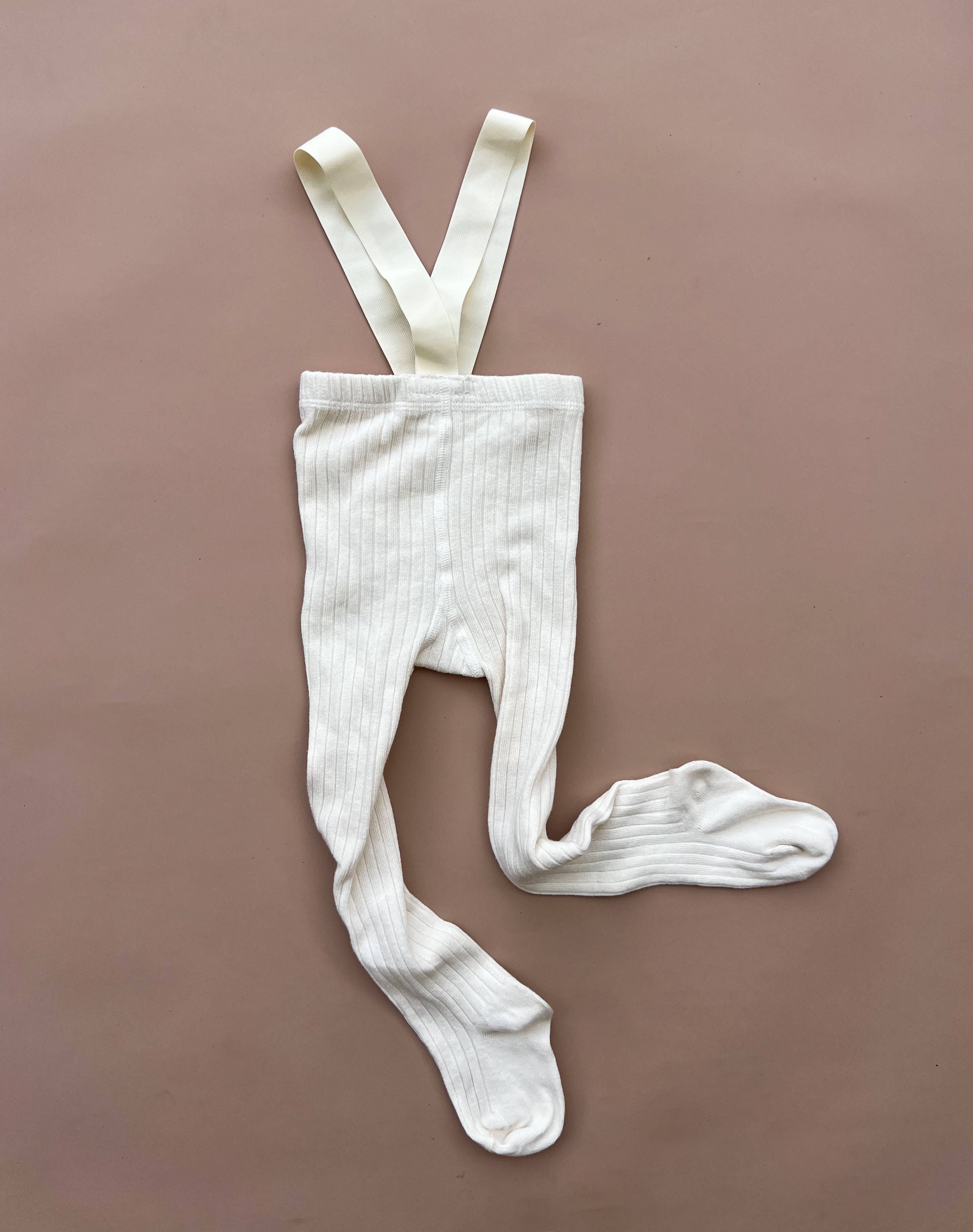 Suspender Tights - Cream