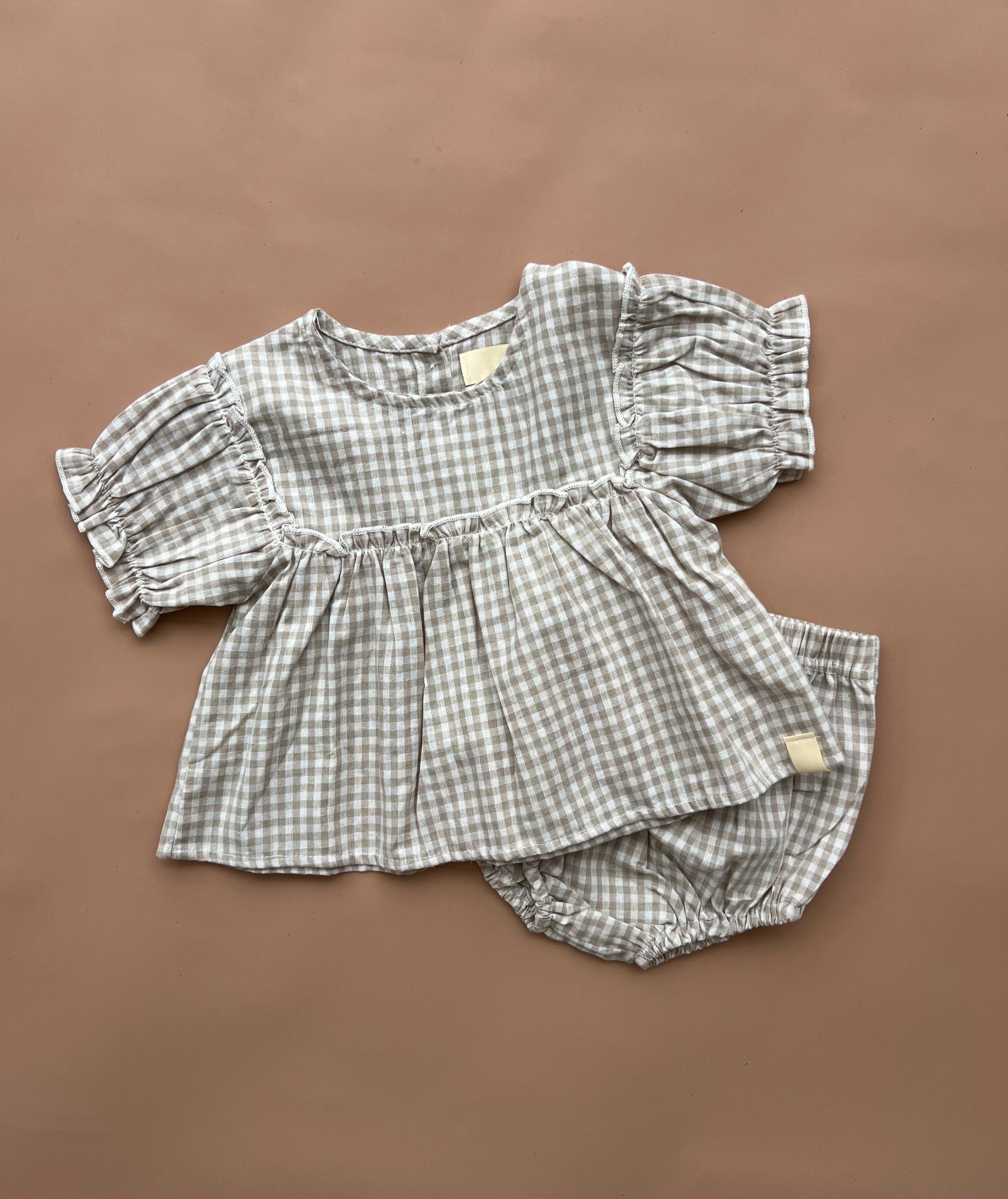 Bobbie Spring Set - Olive Gingham