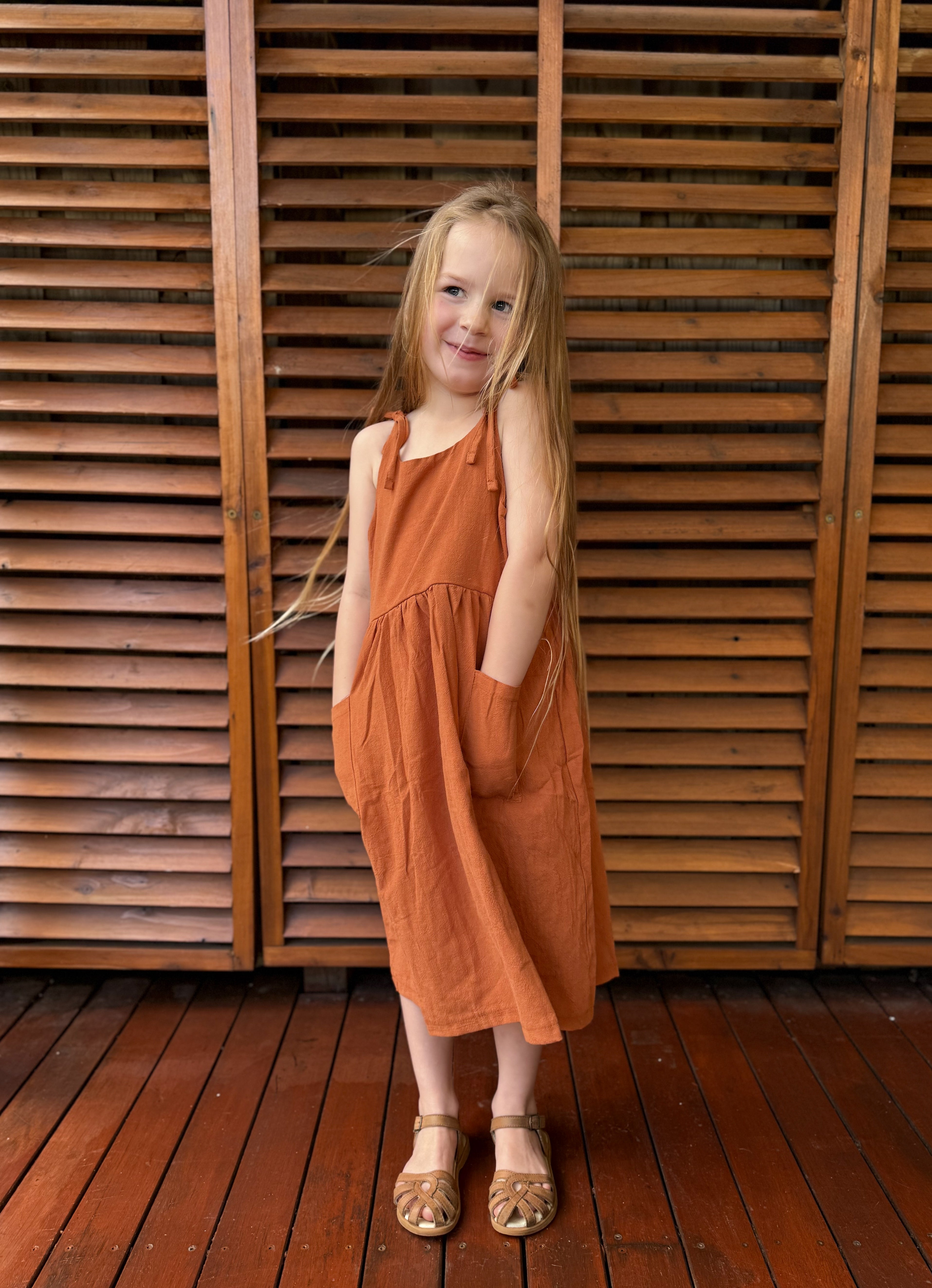 Alhana Dress - Rust