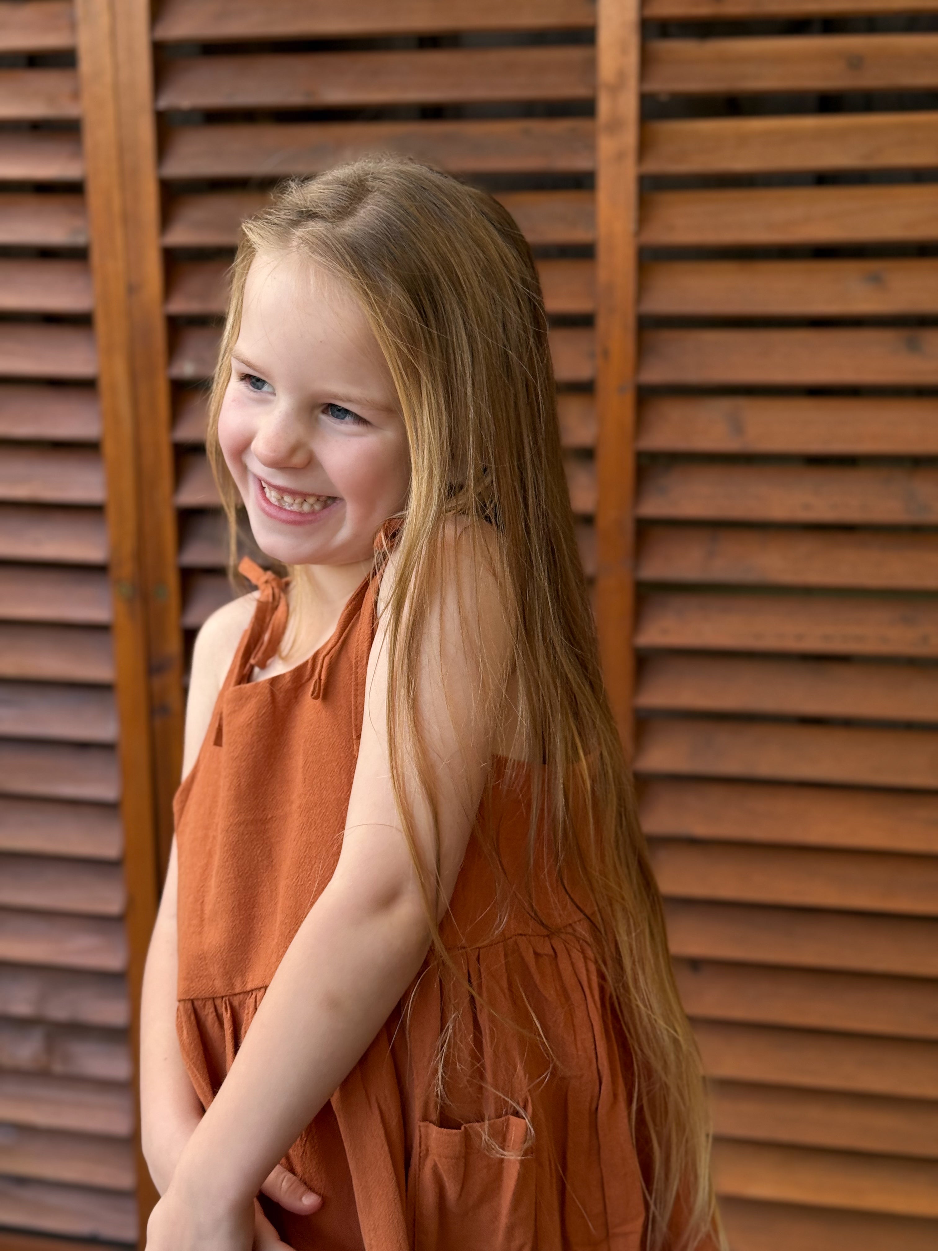 Alhana Dress - Rust