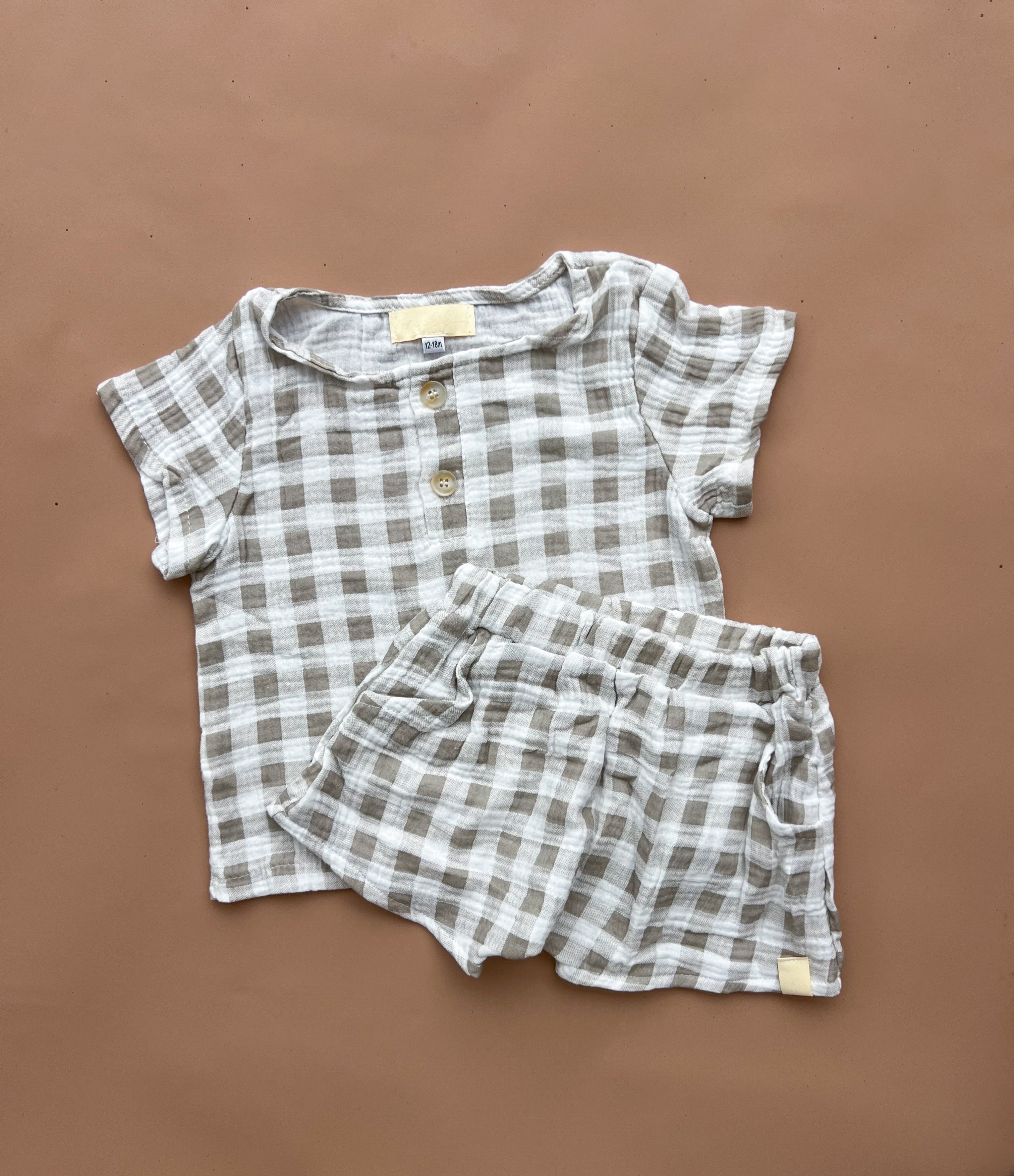Charlie Set - Checker Muslin