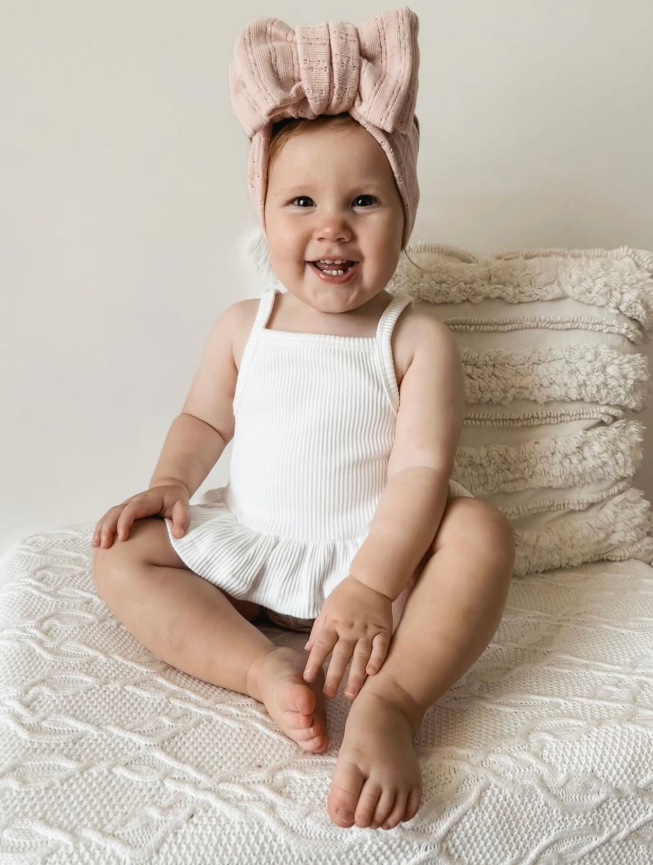 BASICS Peplum Singlet - Coconut