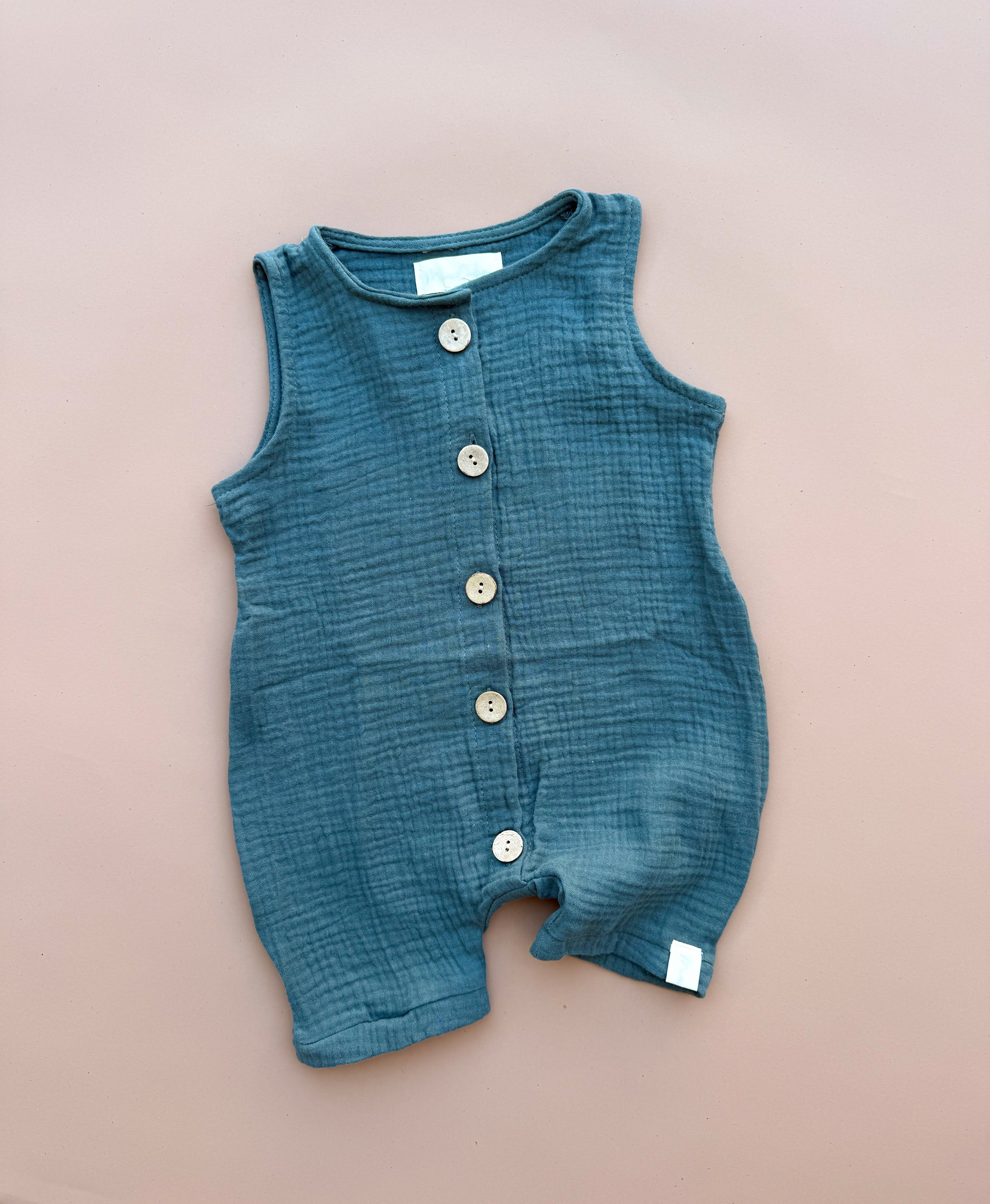 Koa Romper - Forest Muslin