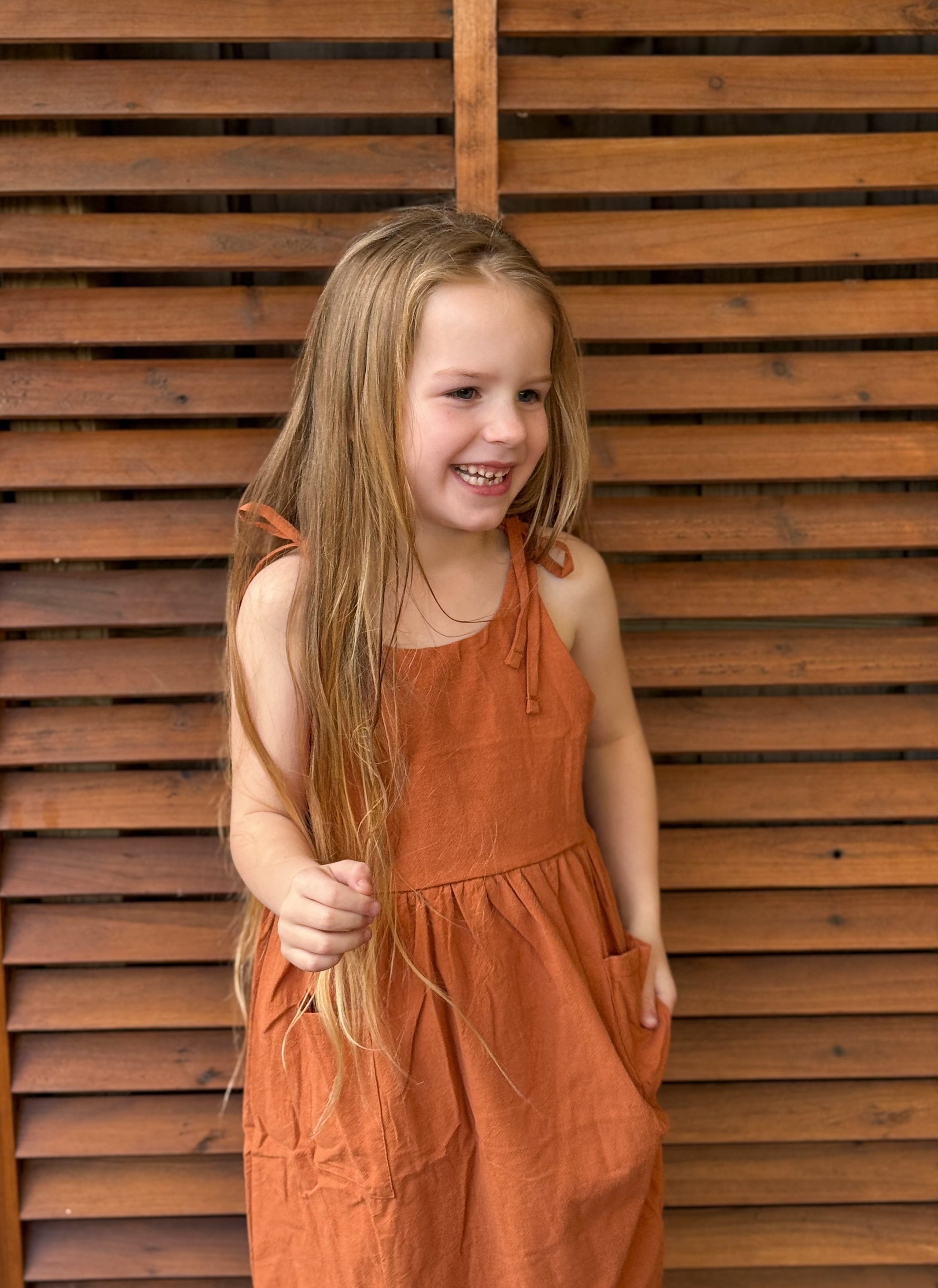Alhana Dress - Rust