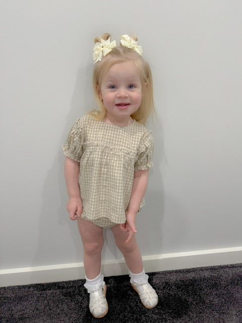 Bobbie Spring Set - Olive Gingham