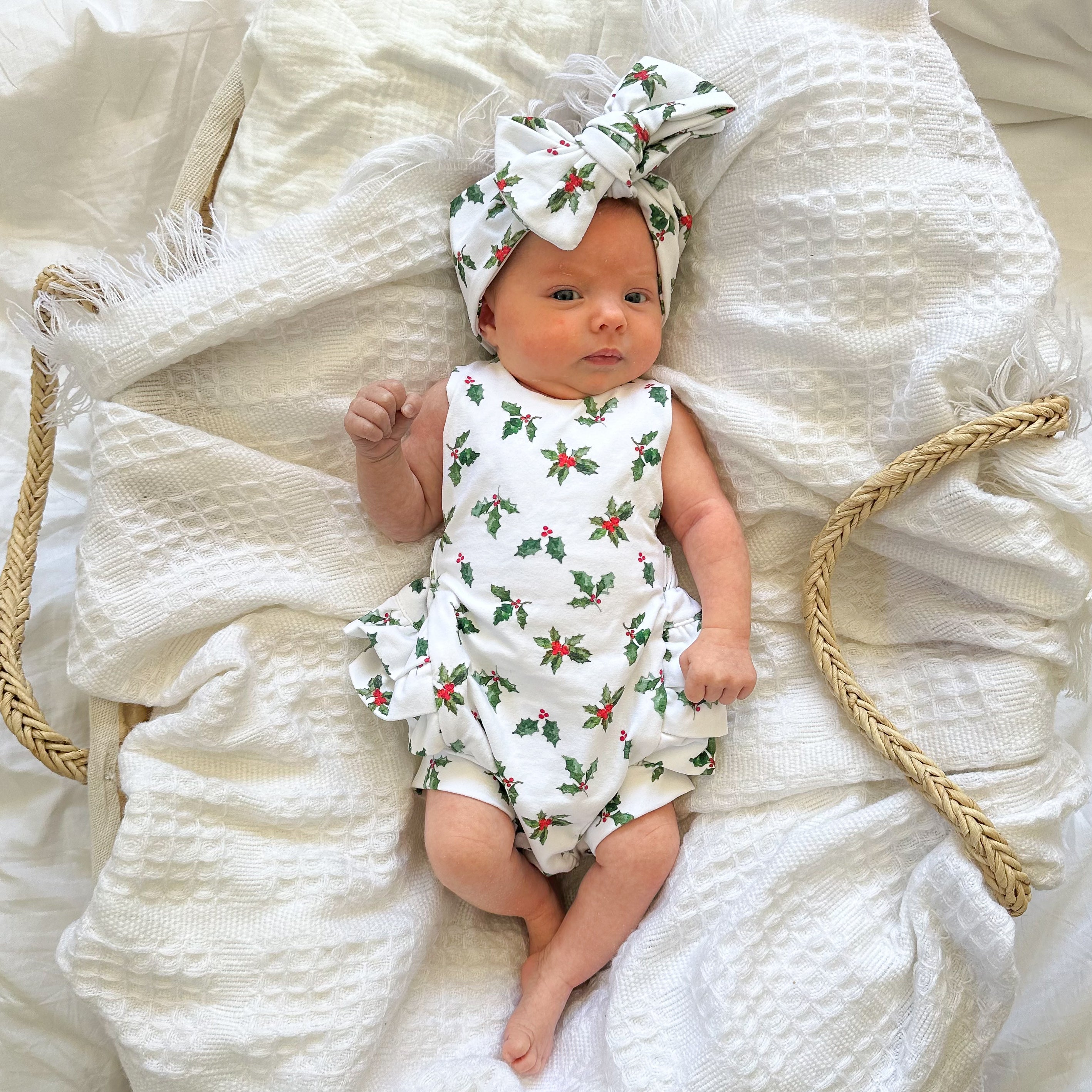 Chloe Romper - Holly Jolly