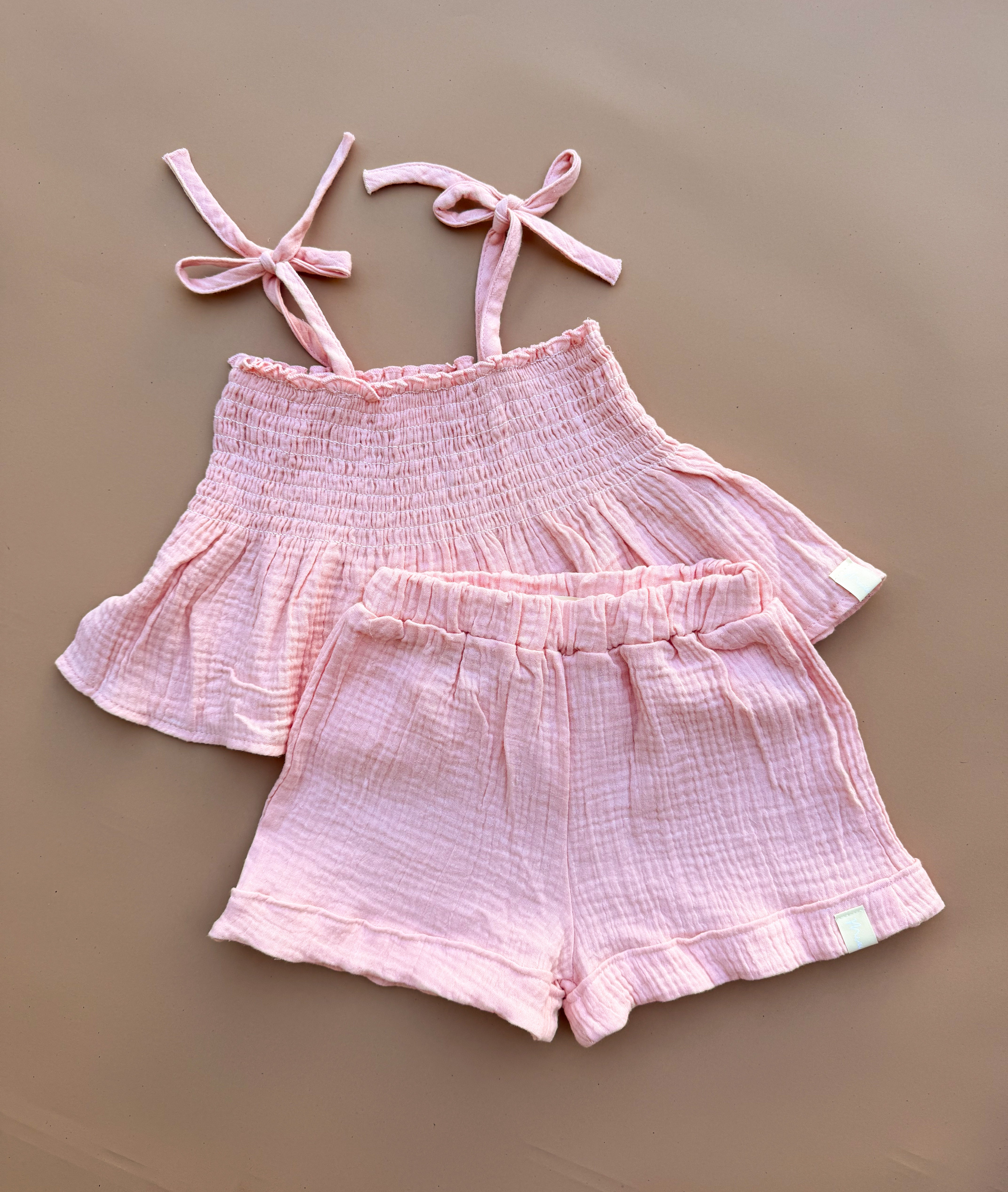 Ellidy Muslin Set - Coral