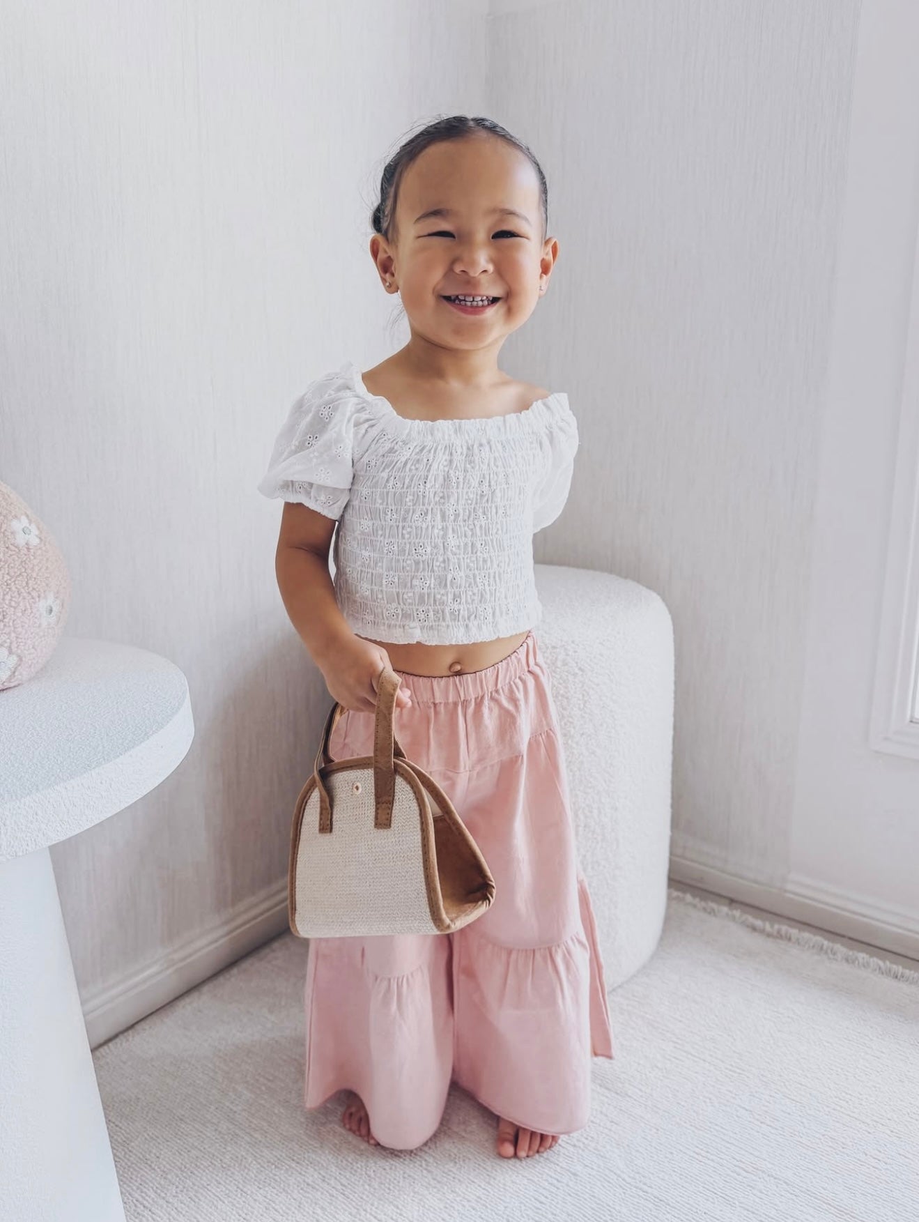 Evie Top - White Broderie