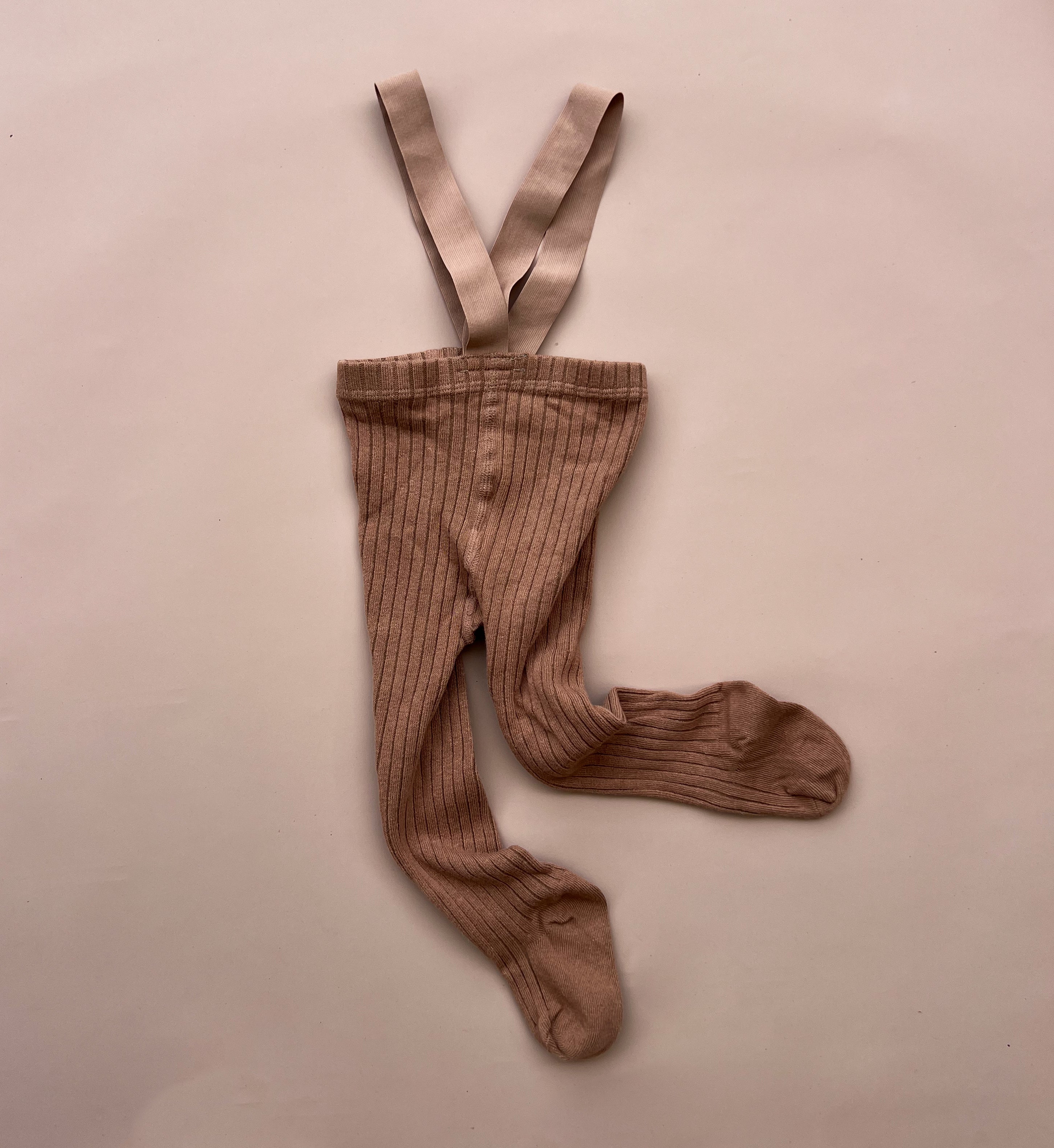Suspender Tights - Caramel