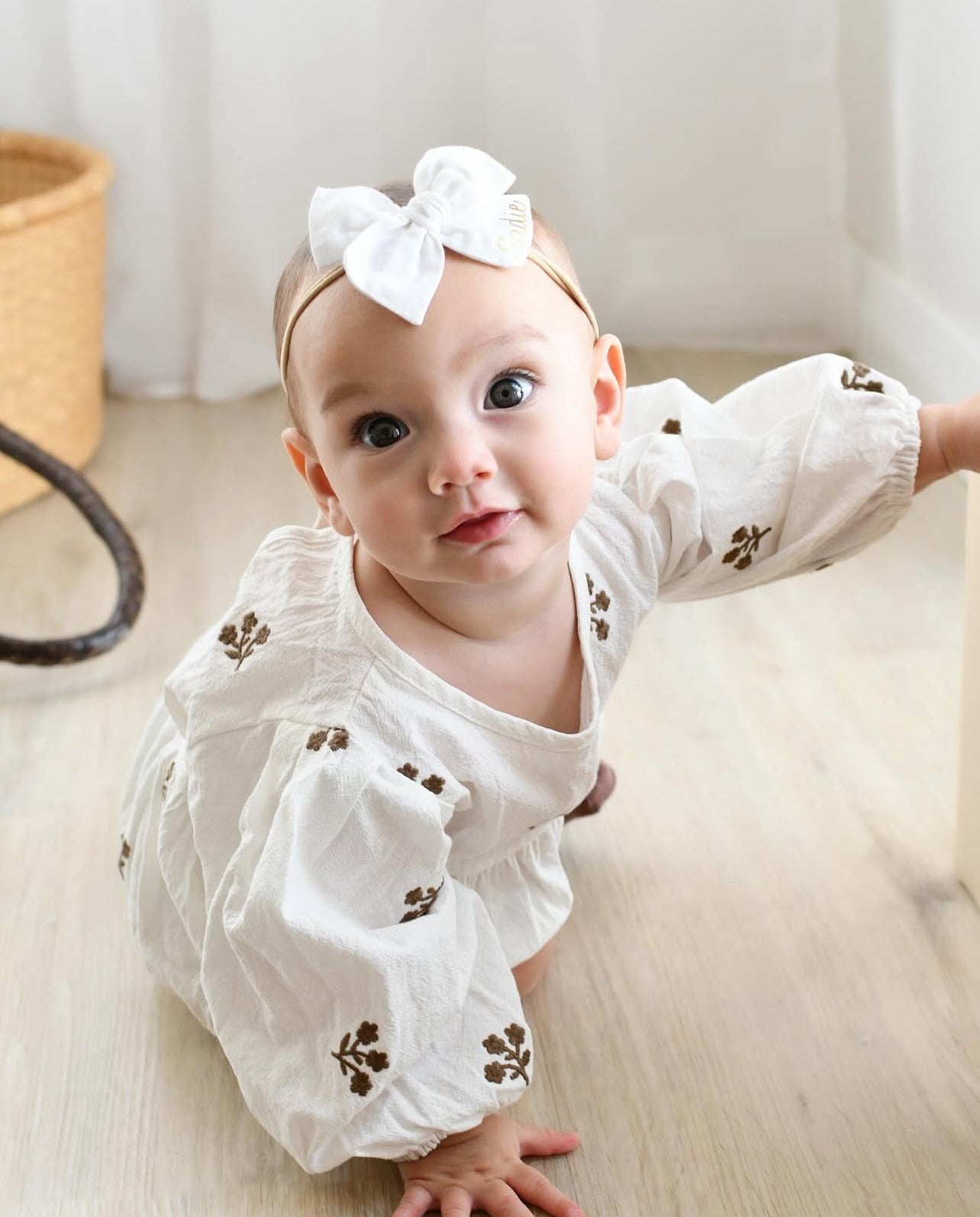 Lily Romper - White