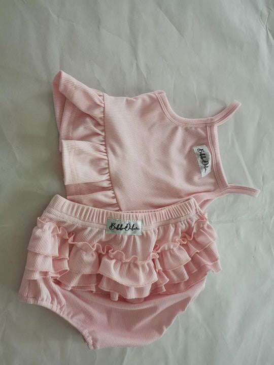 BASICS Frillie Bloomers - Iced Pink