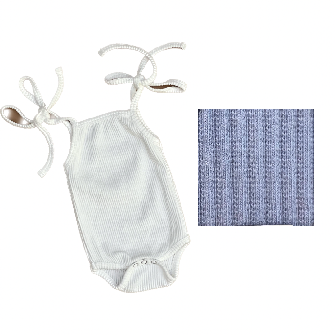 BASICS Tie Shoulder Bodysuit - Sky