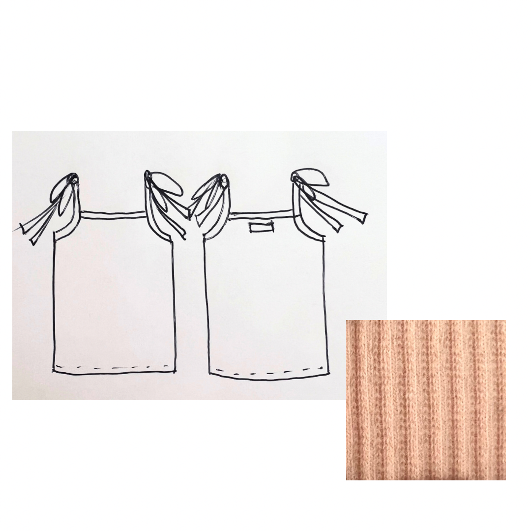 BASICS Tie Shoulder Singlet - Peachy