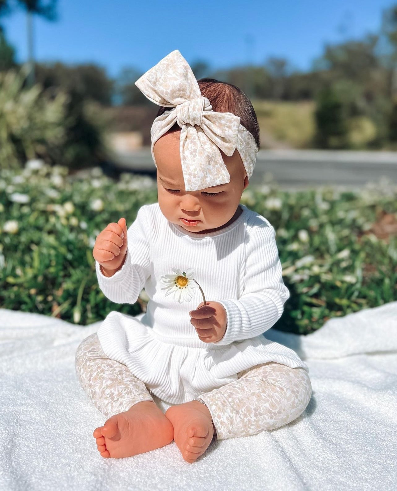 Long Sleeve Peplum Top - Coconut