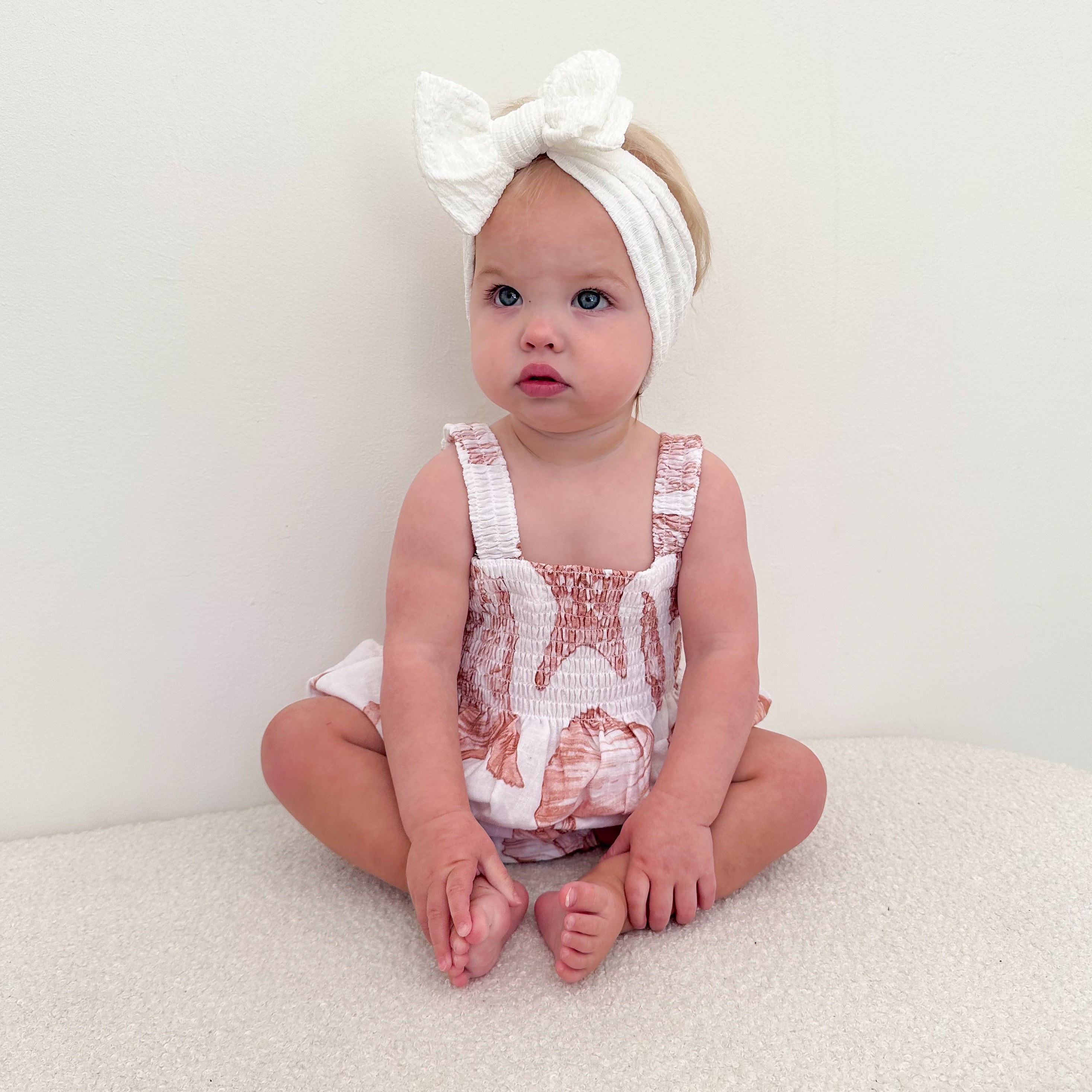 Amaya Romper - Linen Seashells