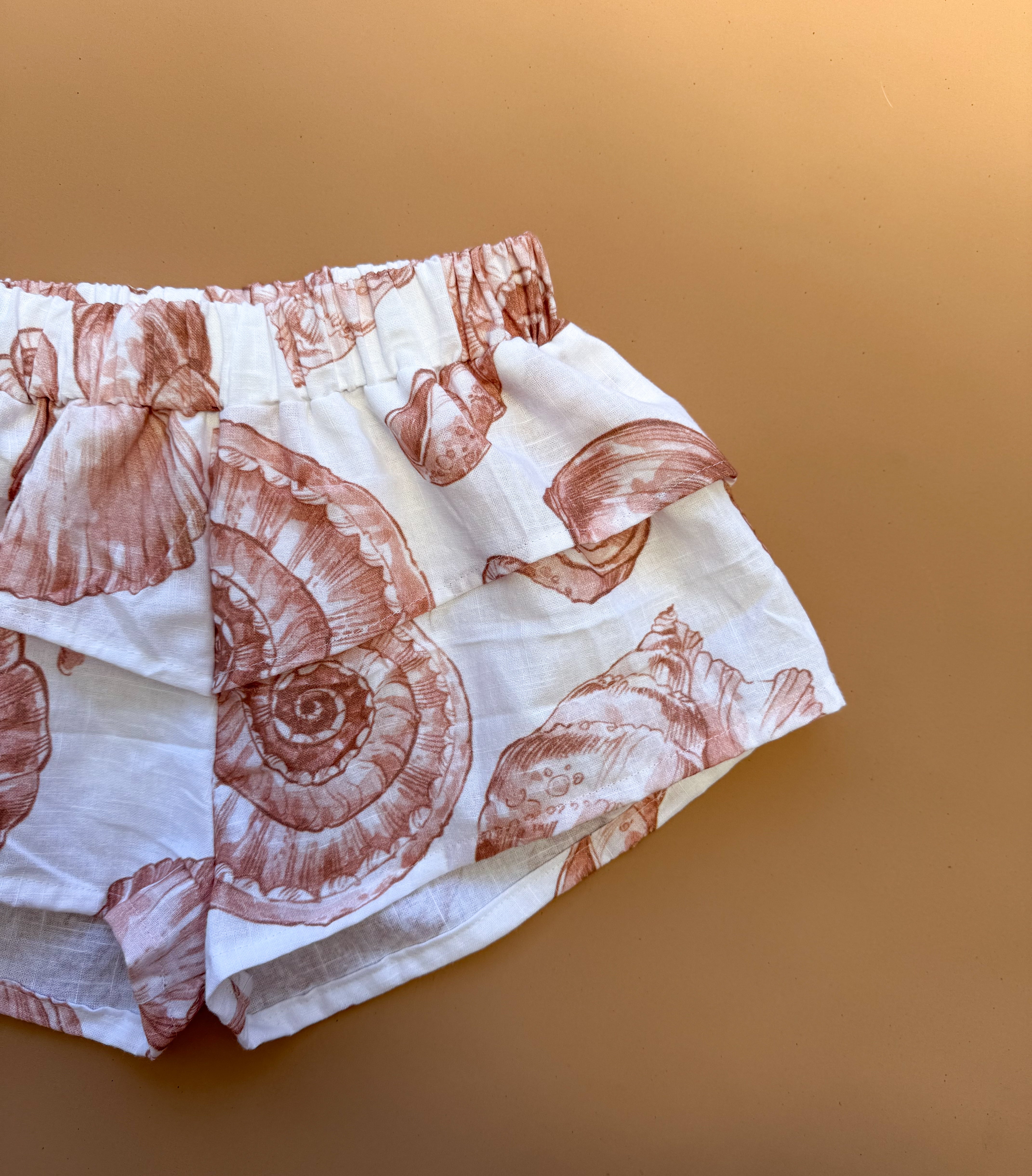 Kendall Shorts - Linen Seashells