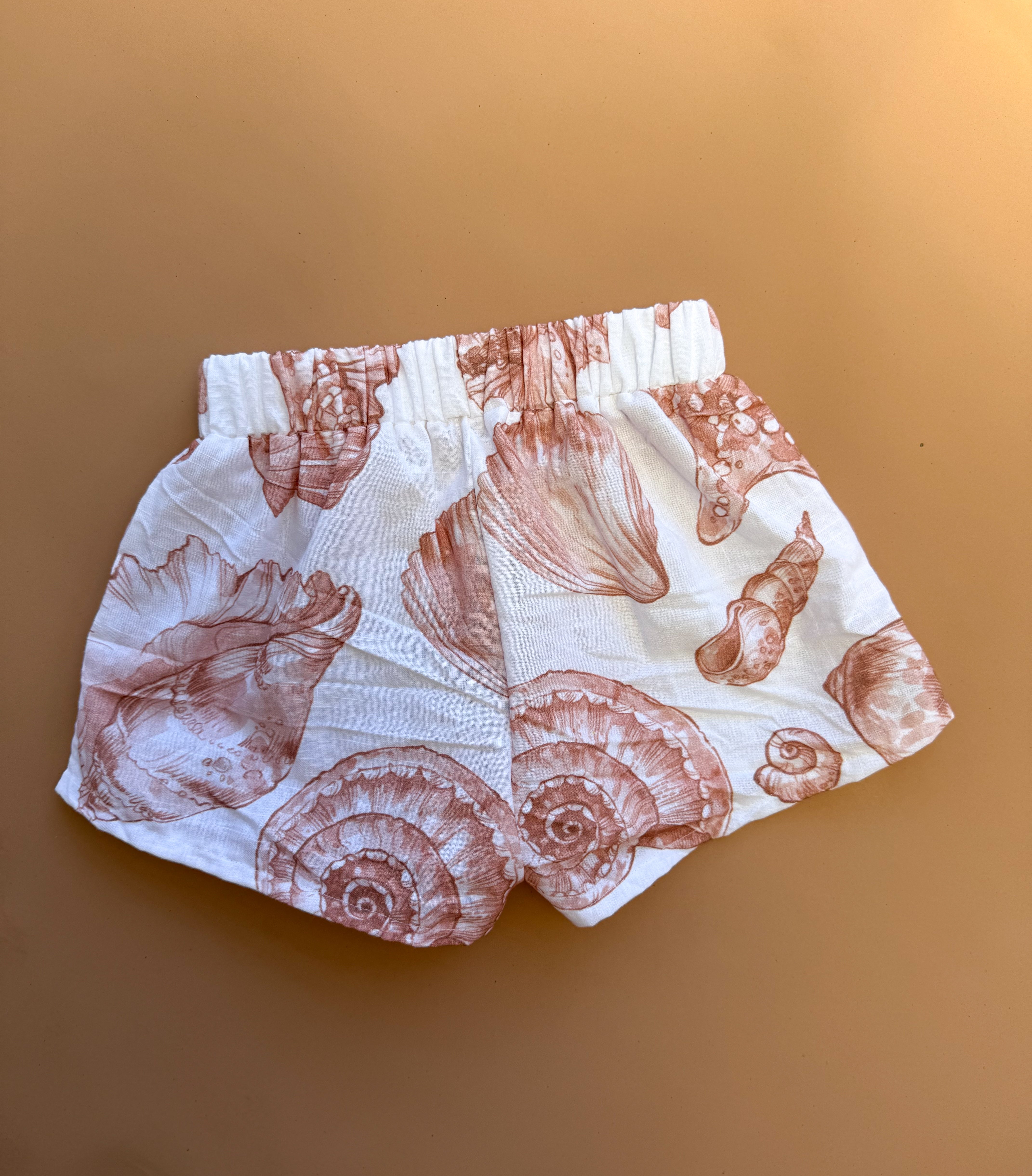 Mateo Shorts - Linen Seashells