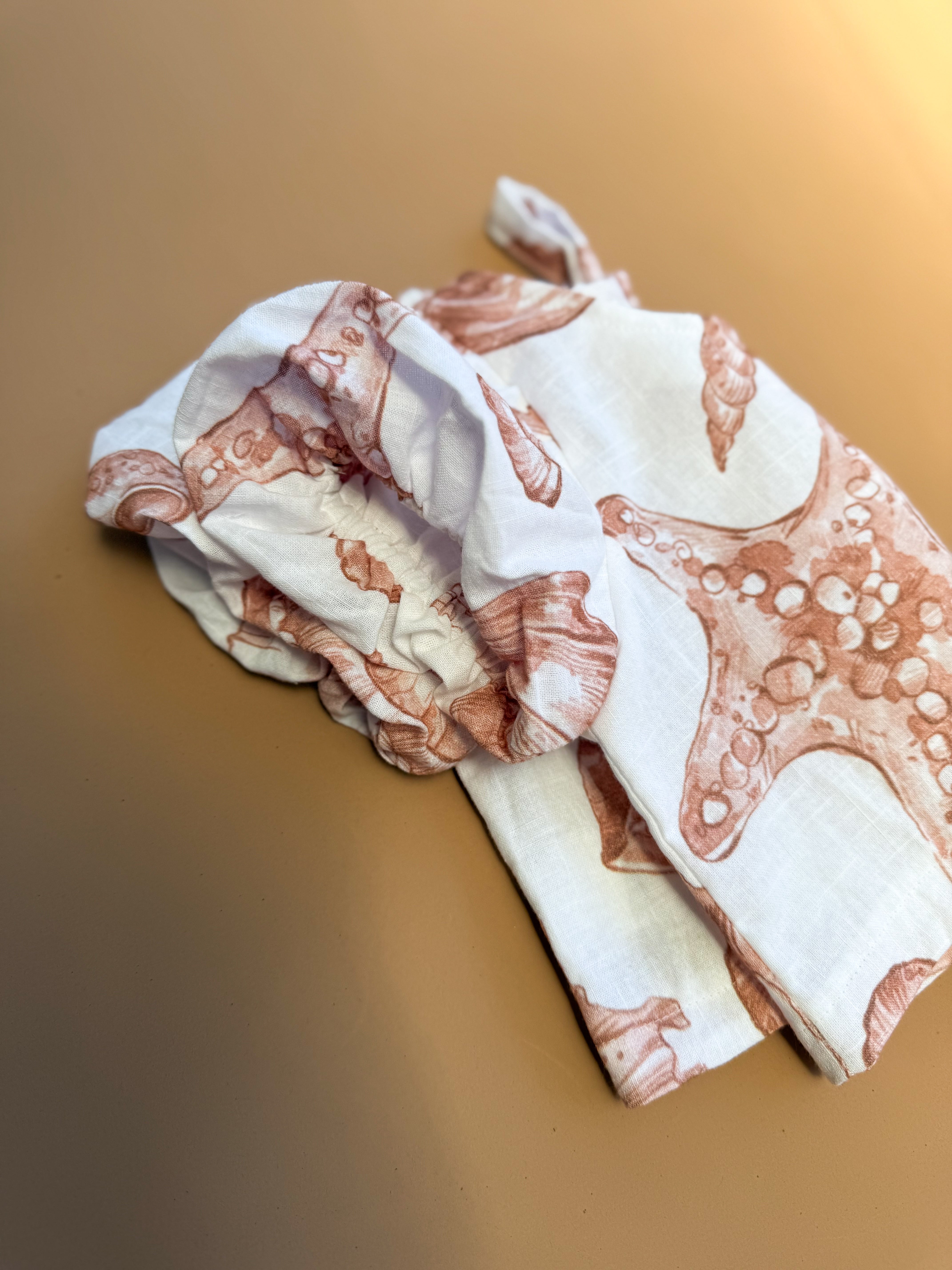 Elora Top - Linen Seashells