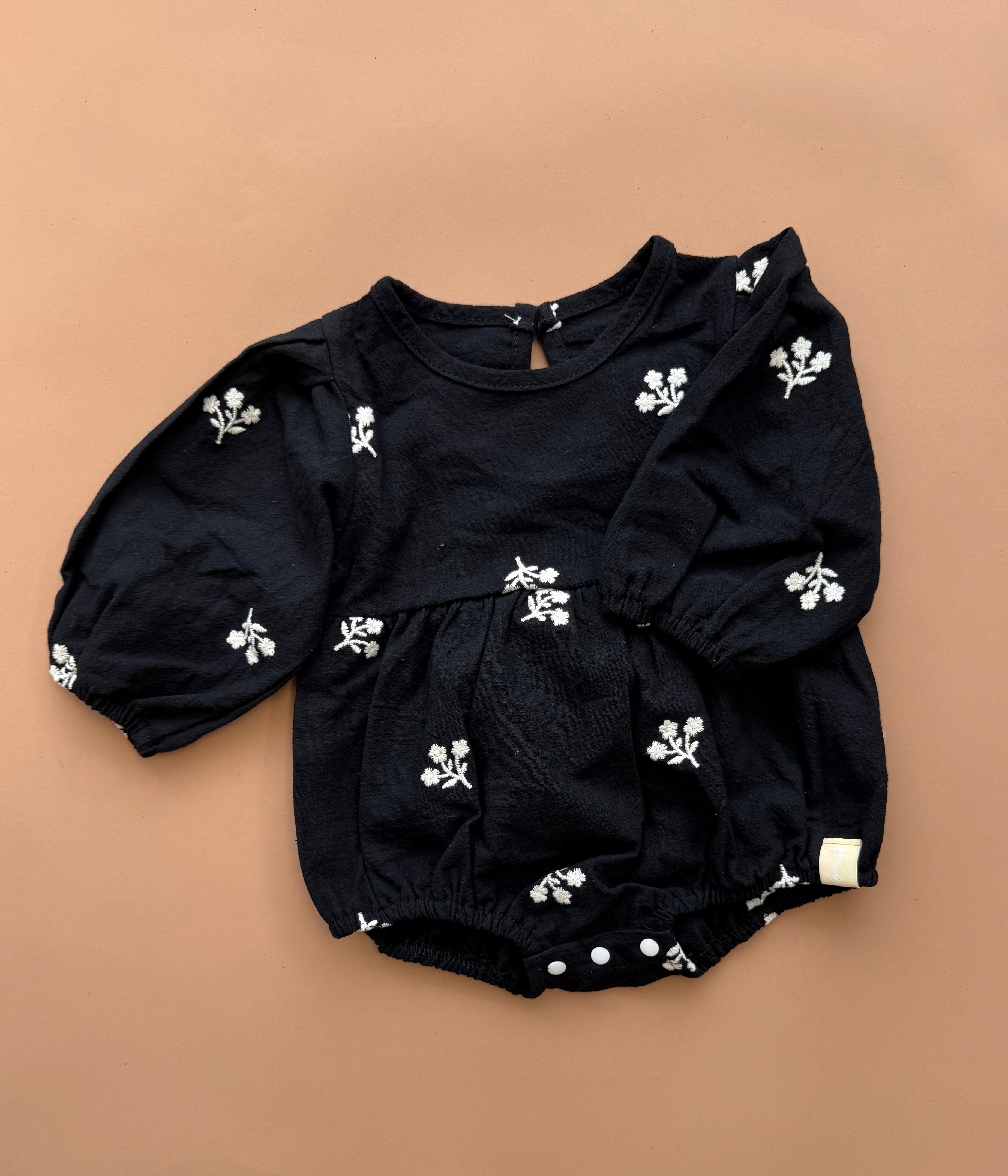 Ebony Romper - Black/Ivory