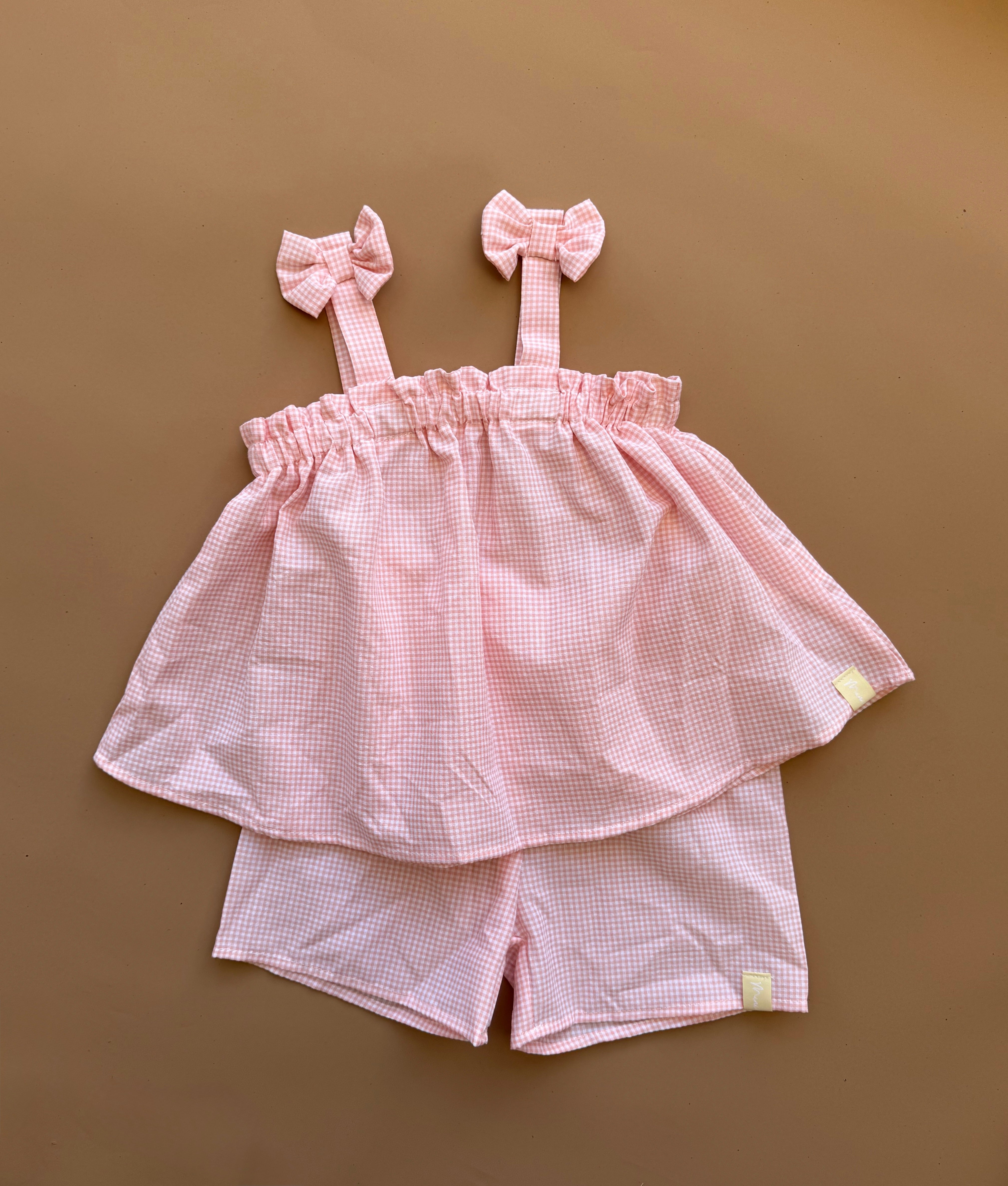 Pip Set - Peachy Gingham