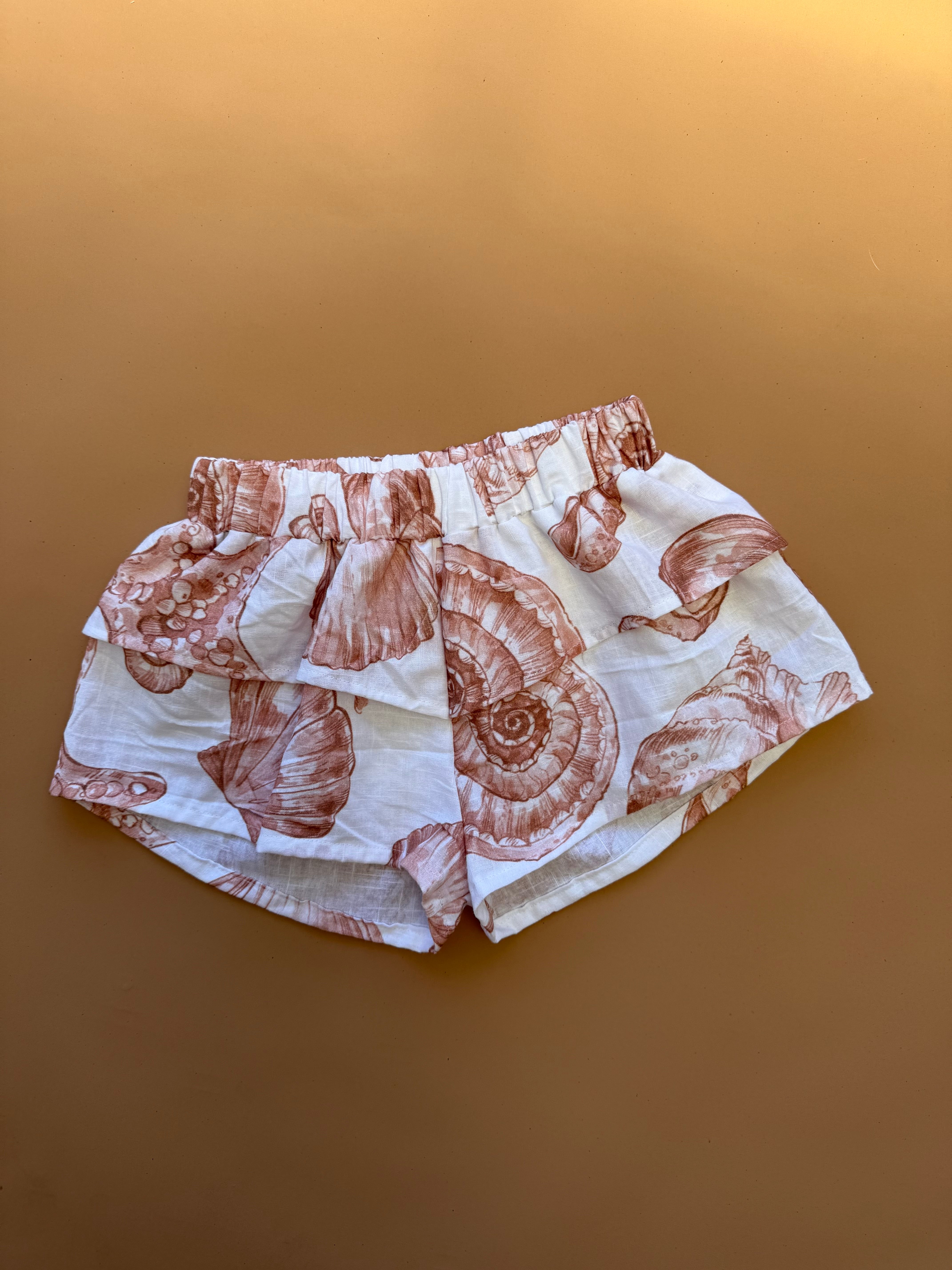Kendall Shorts - Linen Seashells