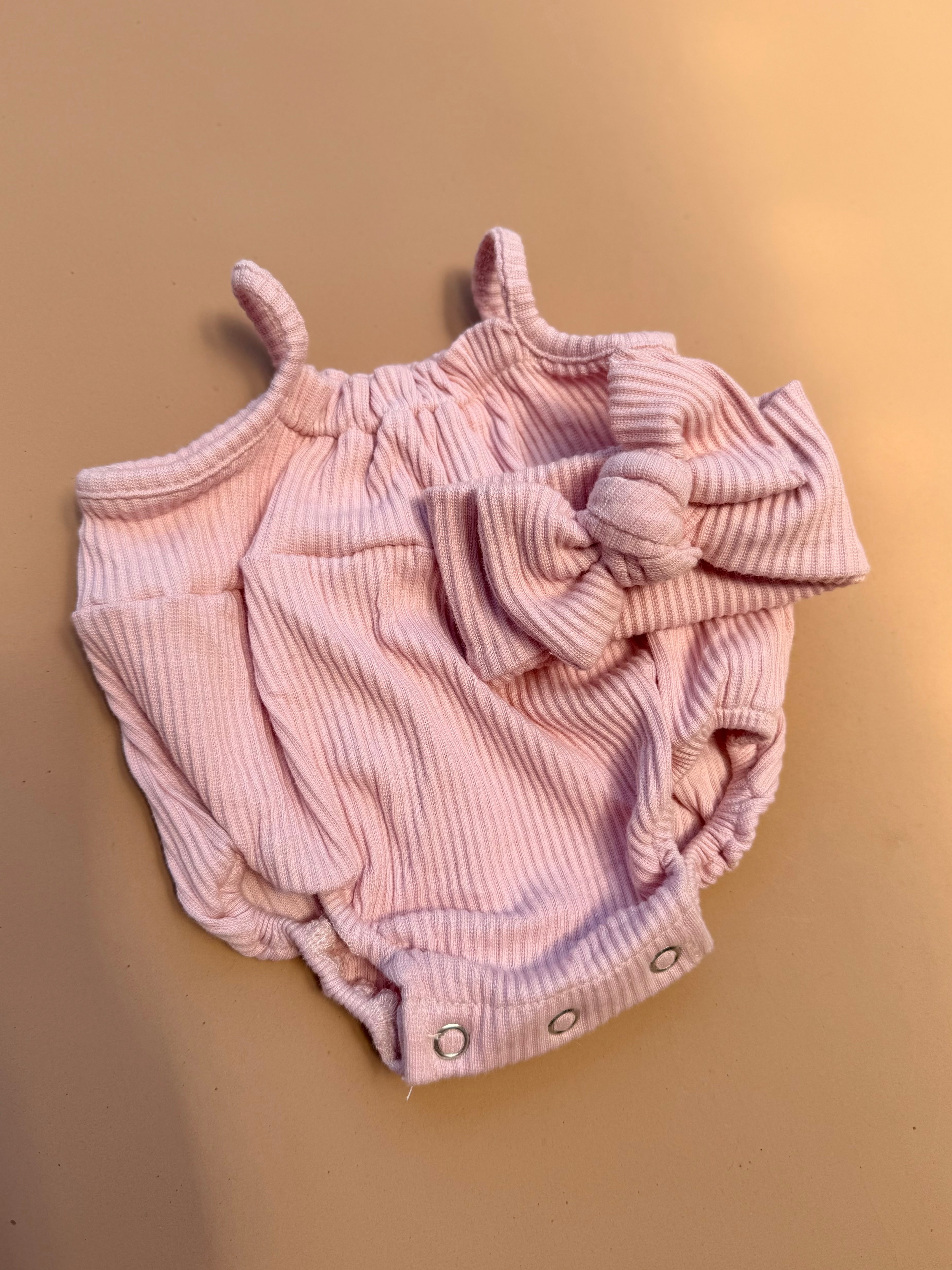 Doll Outfit Set - Posy Pink Rib