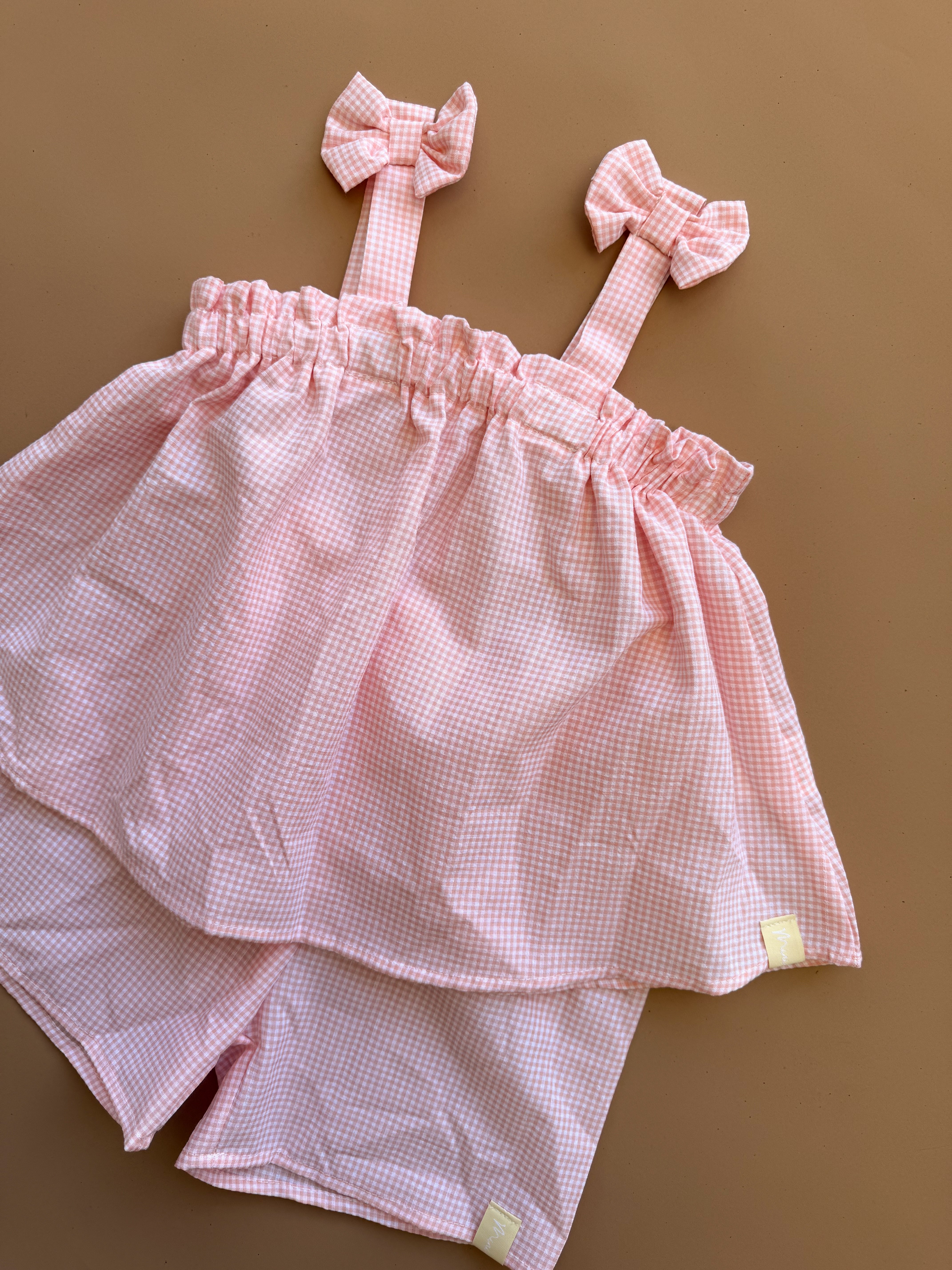 Pip Set - Peachy Gingham