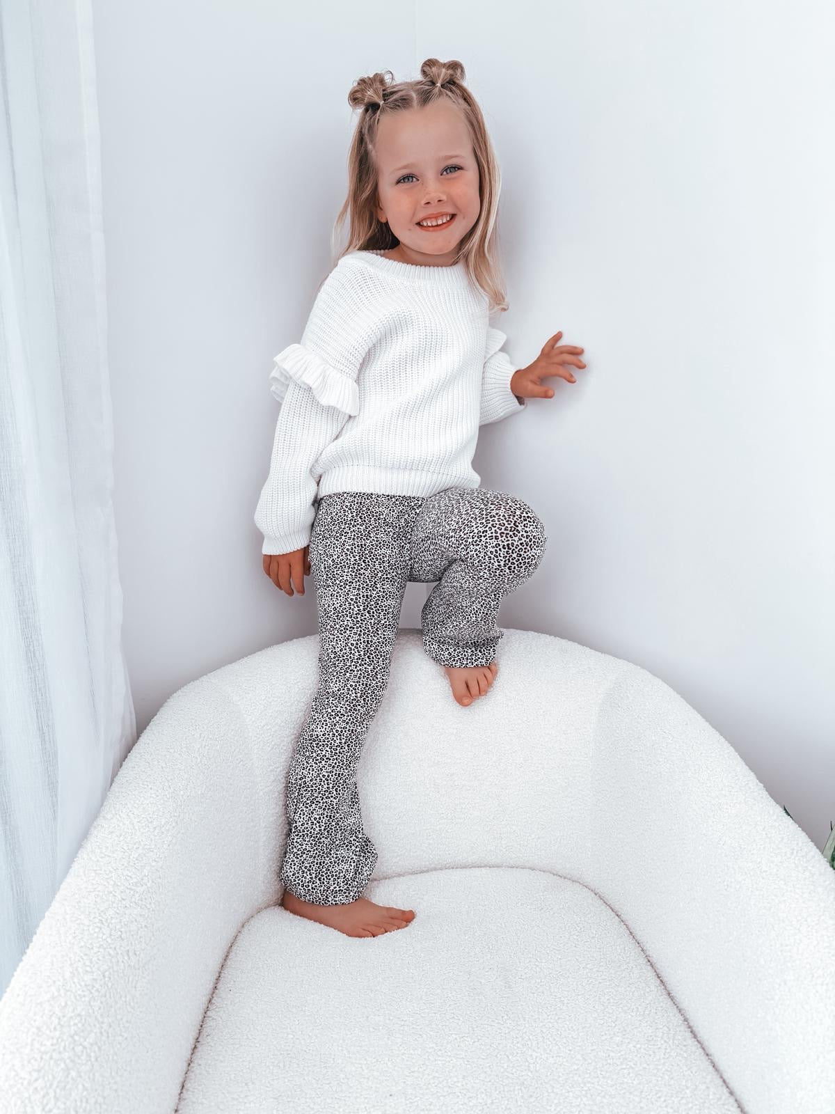 Classic Flare Leggings  - Mini Leopard (Made to Order)